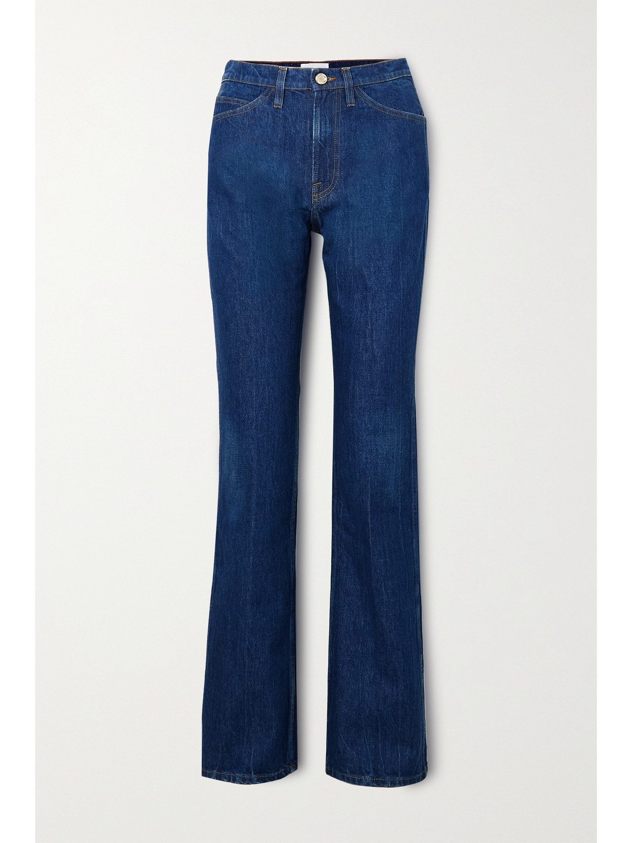 Frame Le Italien High Waist Ankle Straight Leg Jeans In Mid Denim