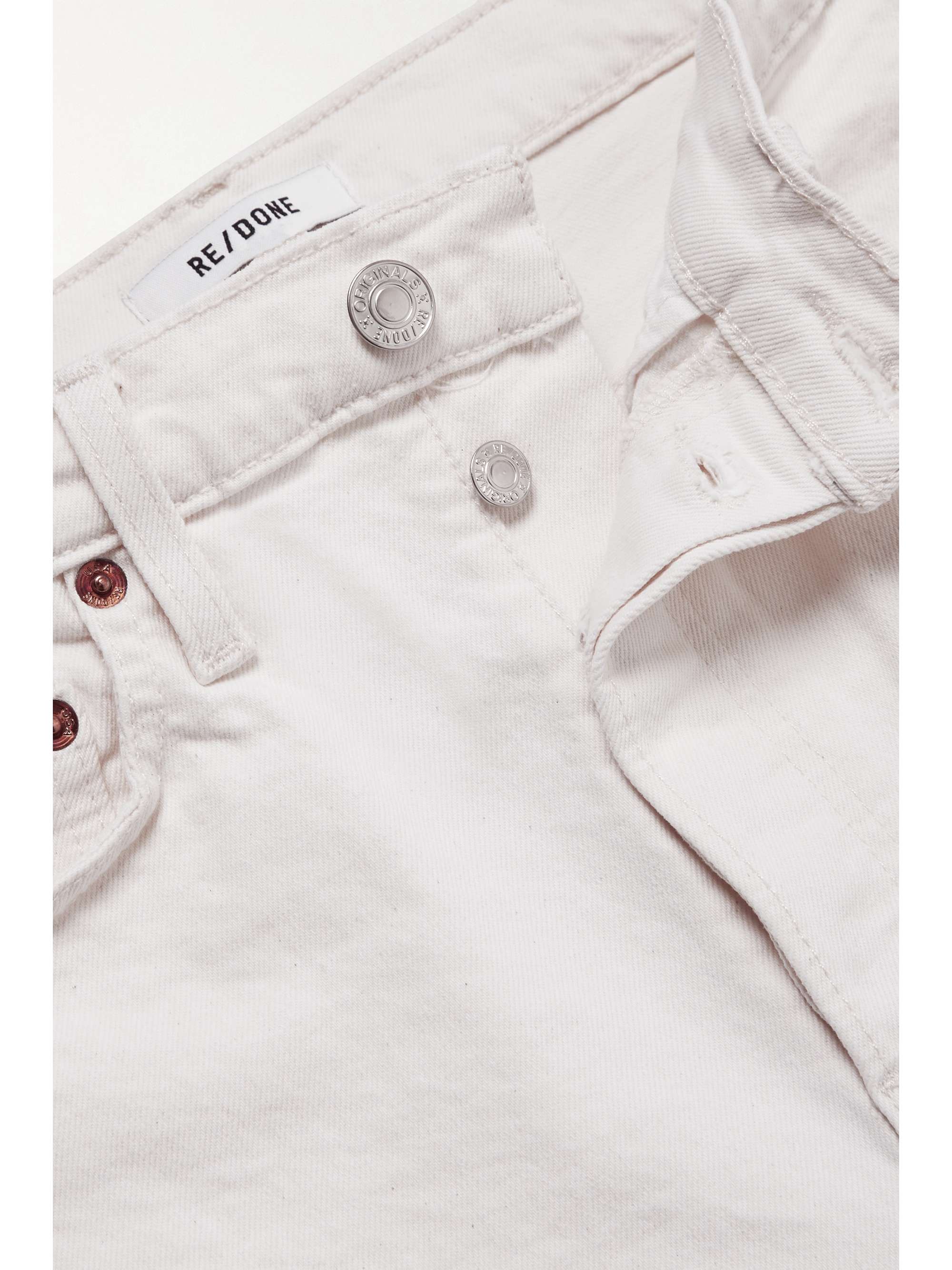 RE/DONE + NET SUSTAIN 90s High Rise Stove Pipe straight-leg jeans