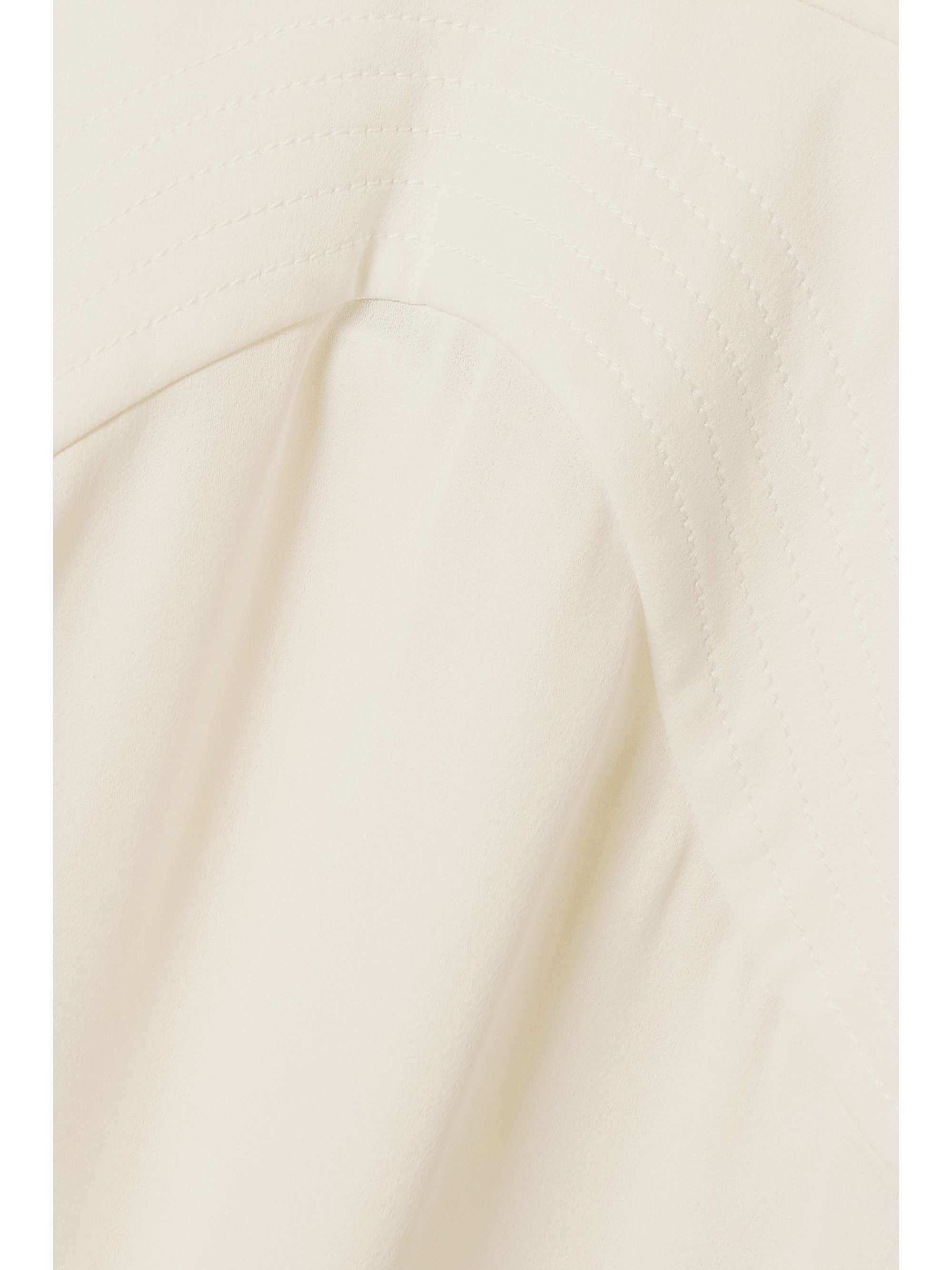 STELLA MCCARTNEY Amara gathered cutout crepe midi dress