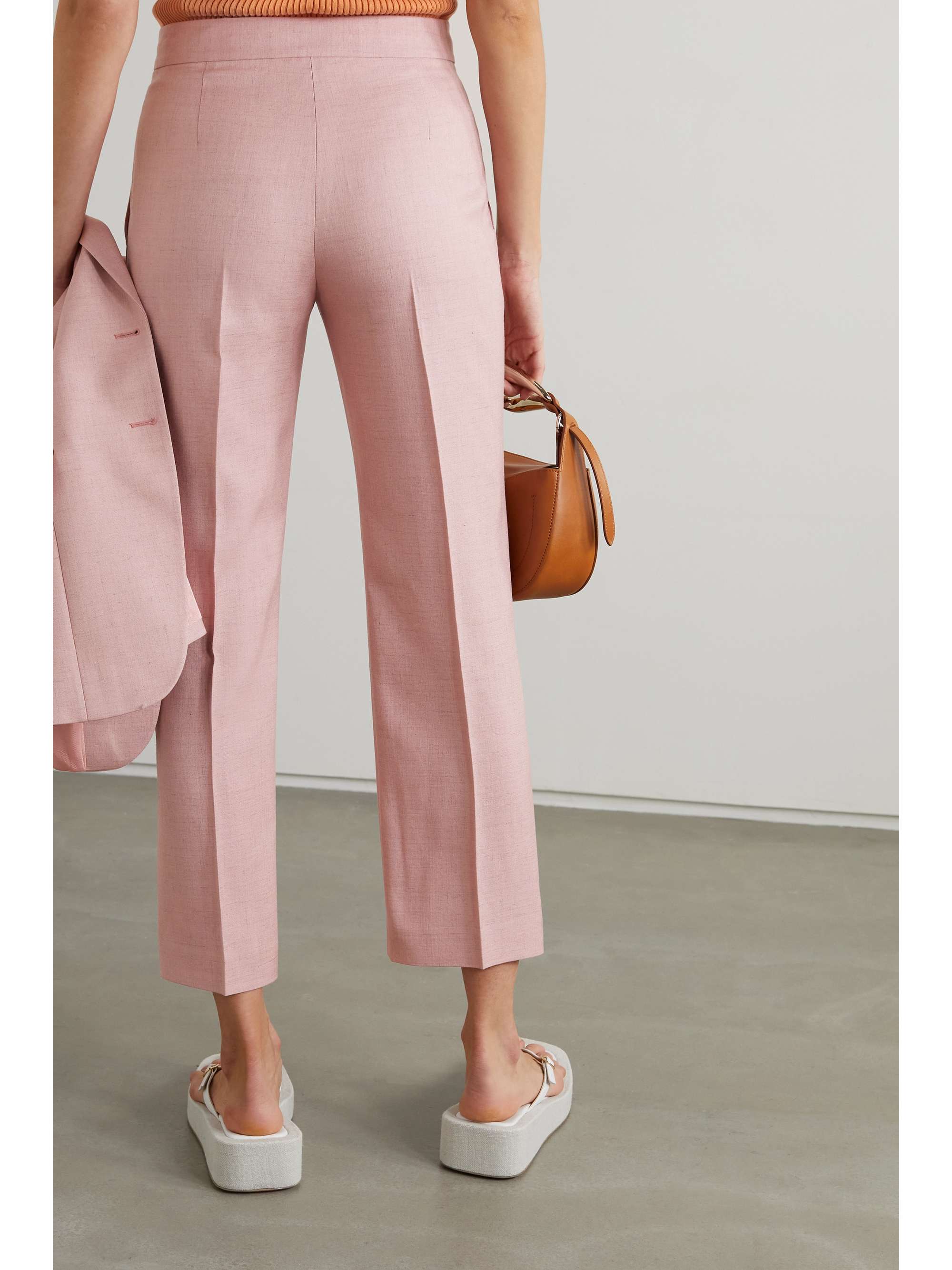 STELLA MCCARTNEY Carlie cropped woven straight-leg pants
