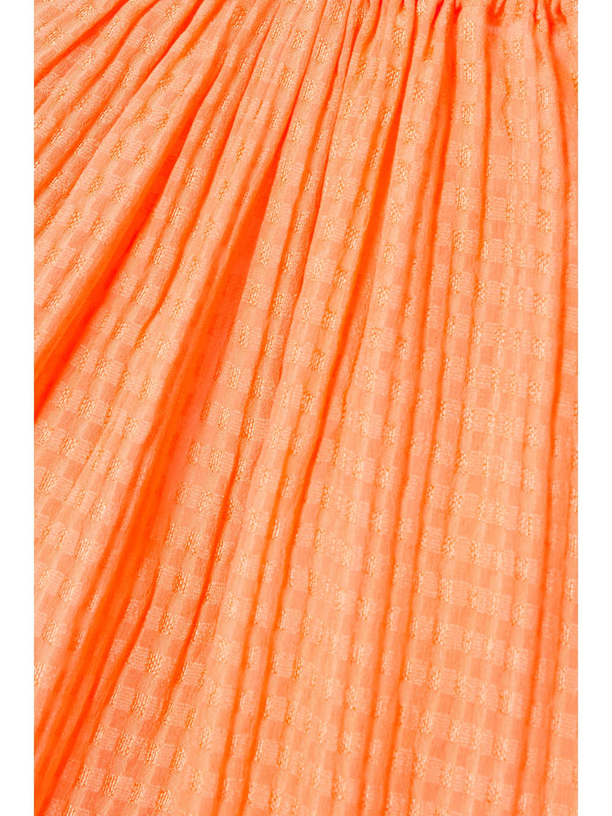 STELLA MCCARTNEY Amanda silk-seersucker mini dress
