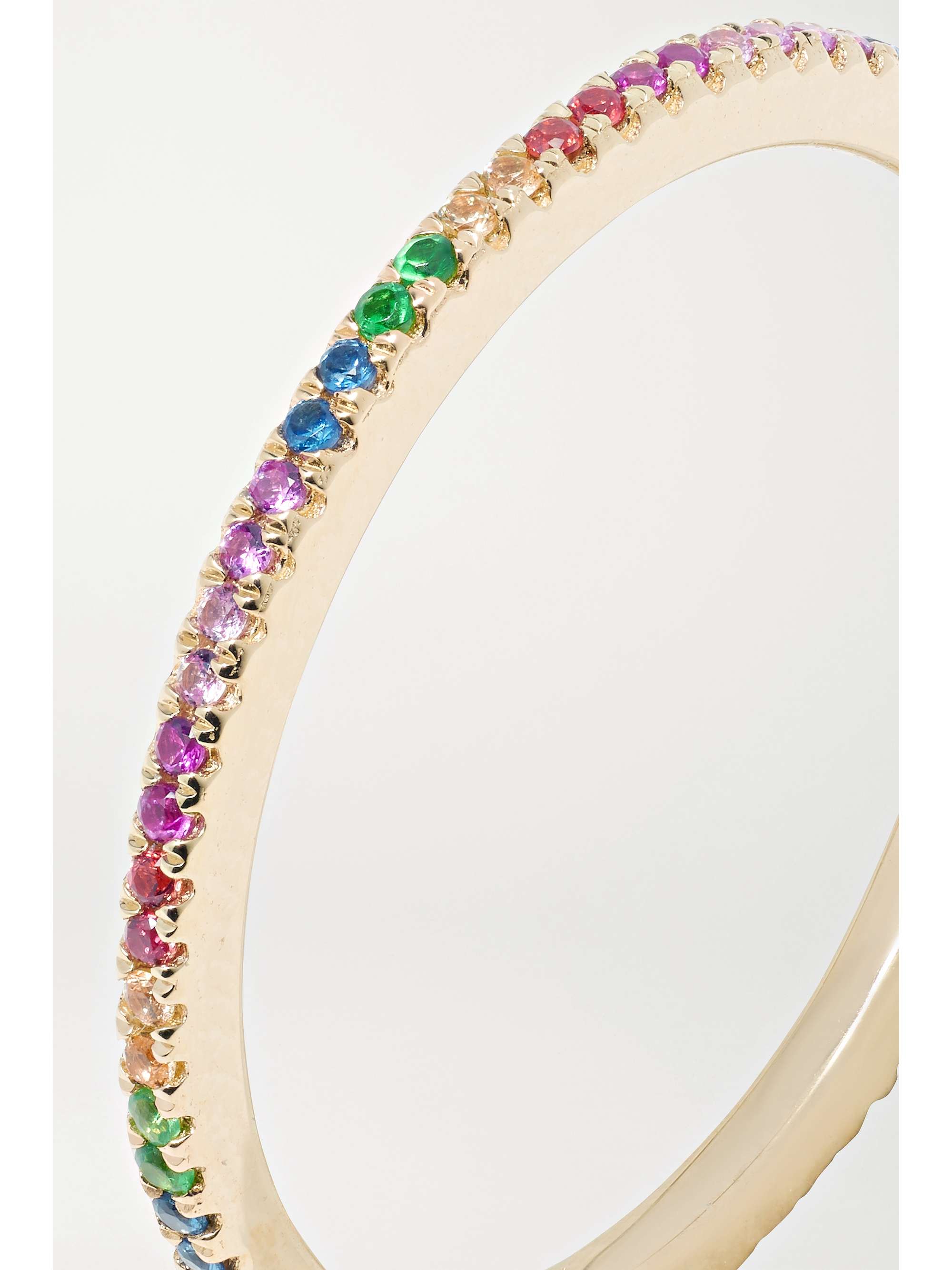 STONE AND STRAND 9-karat gold sapphire eternity ring