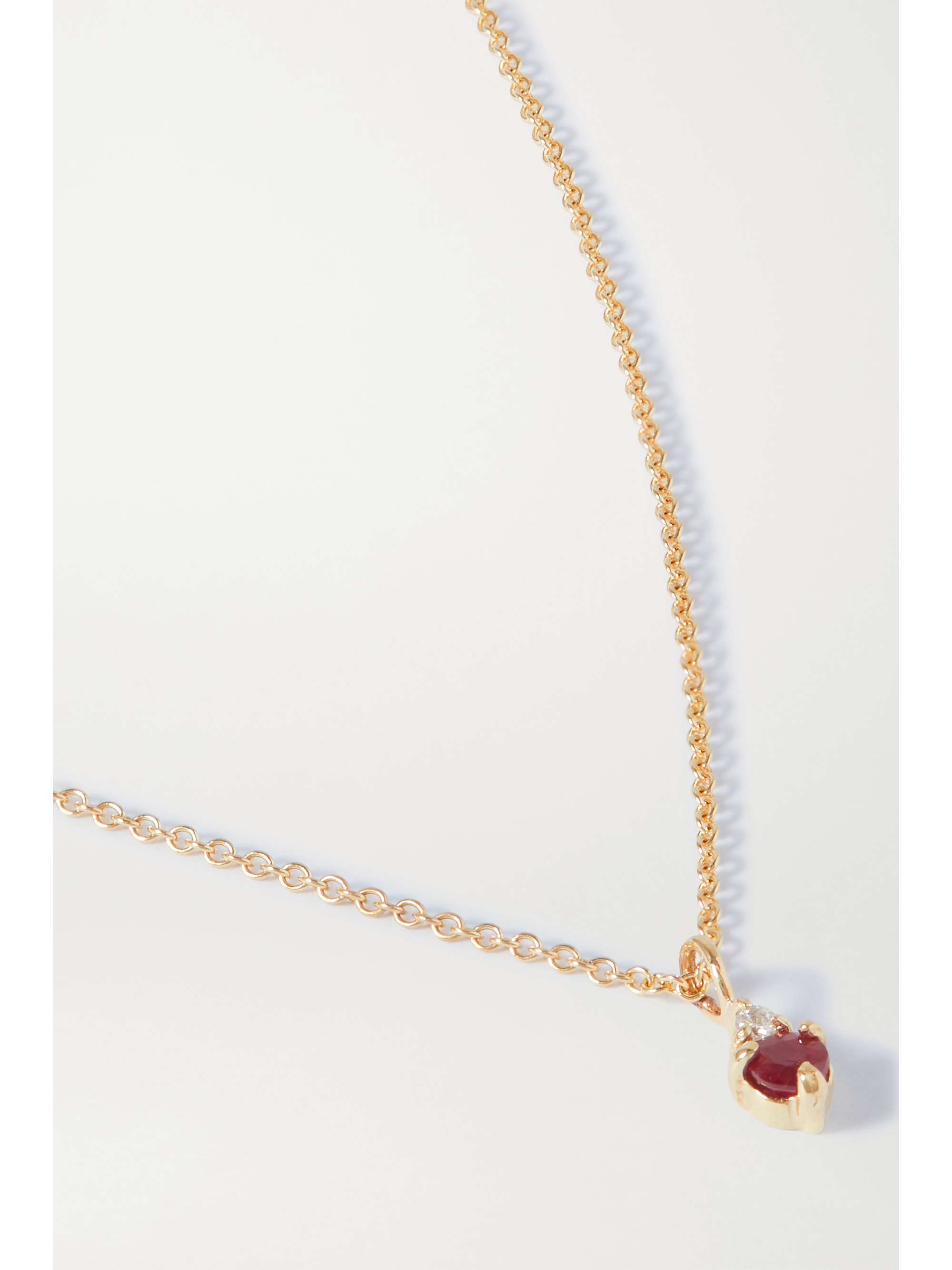 STONE AND STRAND Birthstone gold multi-stone necklace
