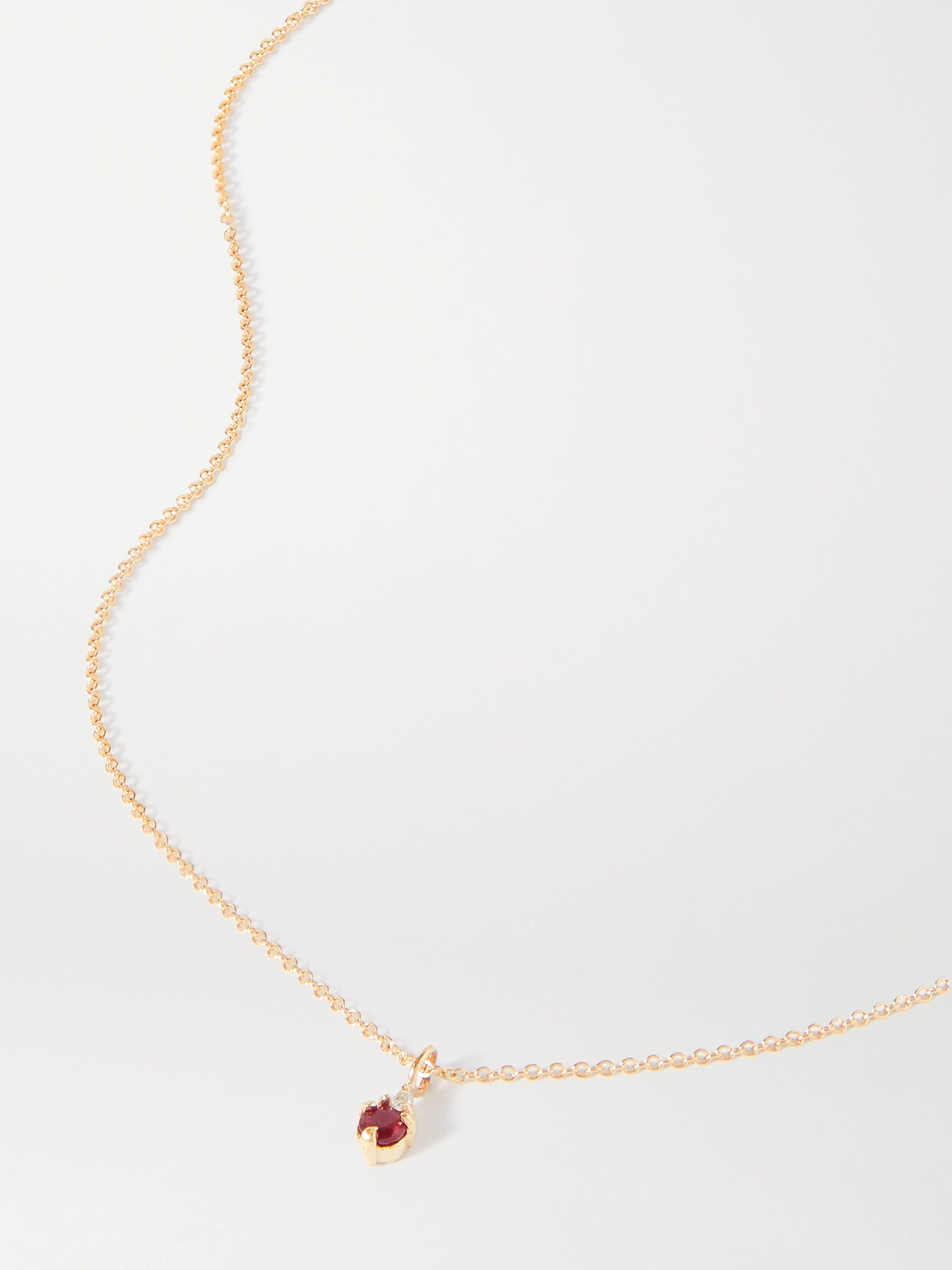 STONE AND STRAND Birthstone Gold Multi-stone Necklace - December
