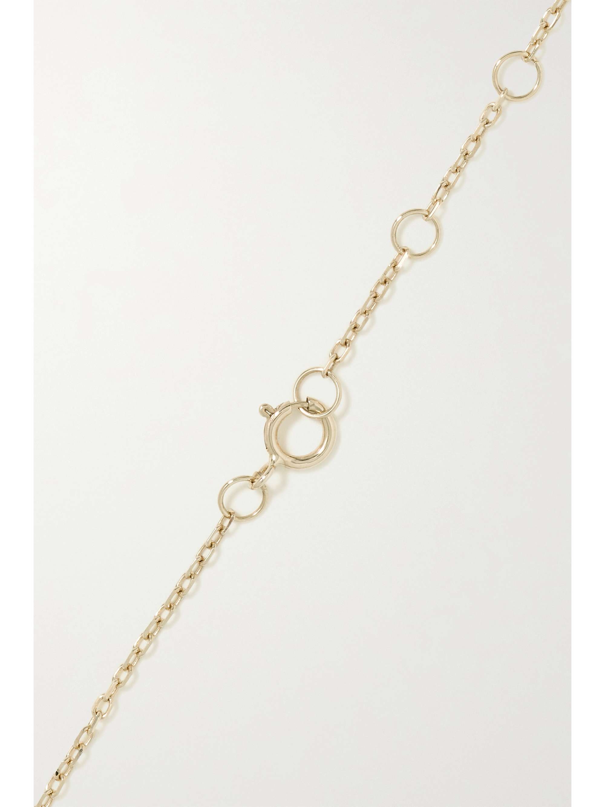 STONE AND STRAND Initial gold bracelet NETAPORTER