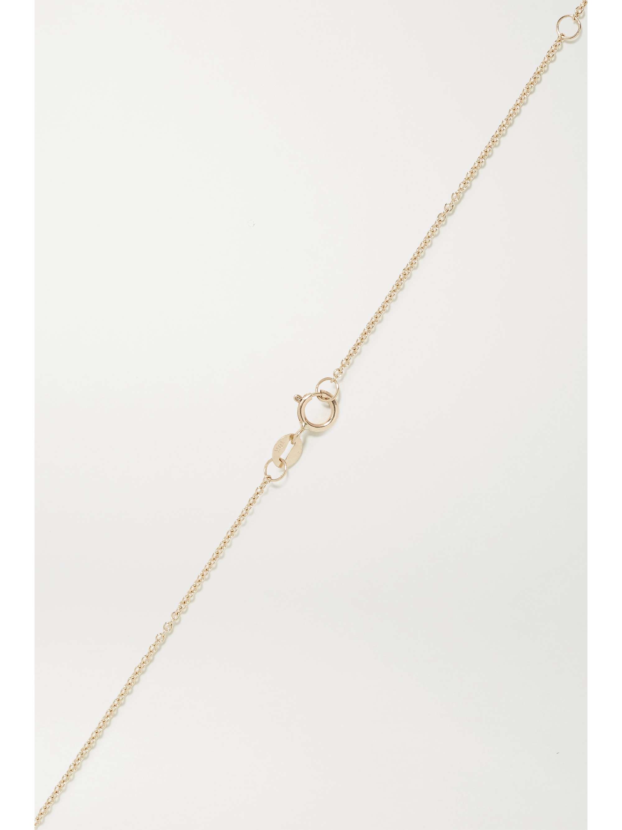 STONE AND STRAND Shield of Strength 9karat gold diamond necklace NET