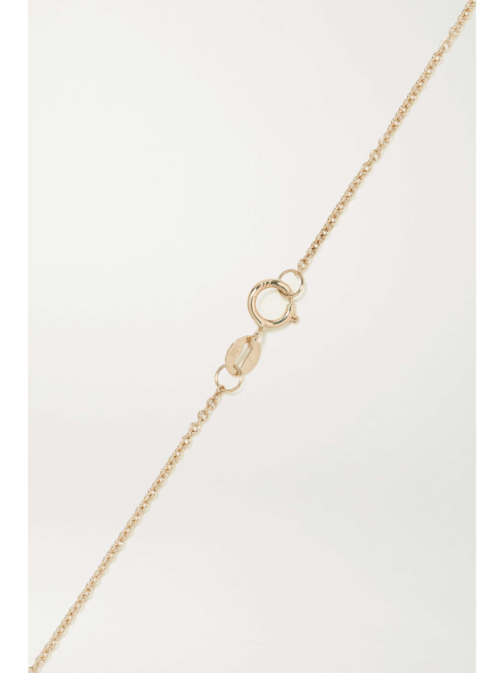 STONE AND STRAND Alphabet 9-karat gold pearl necklace