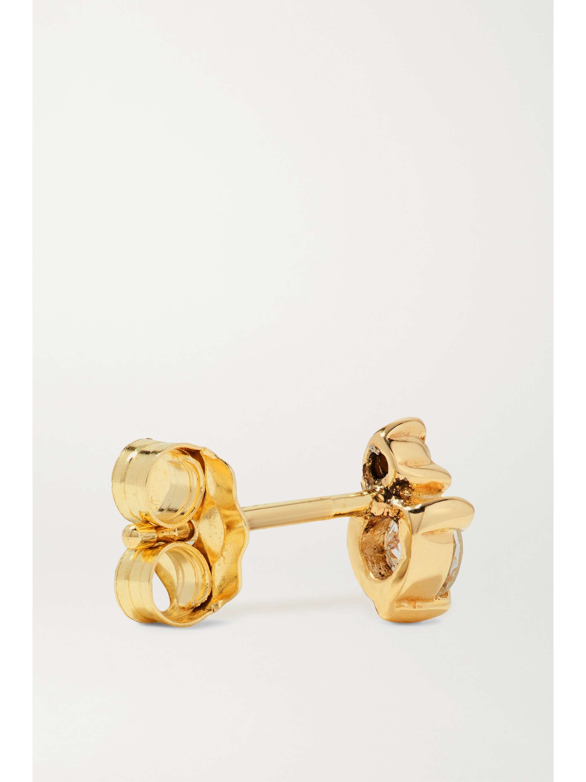 STONE AND STRAND Birthstone gold multi-stone single earring