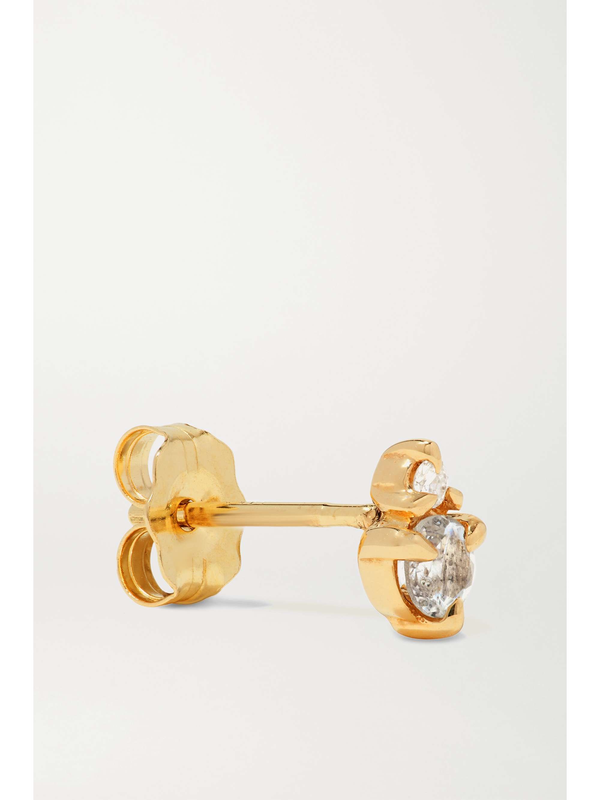 STONE AND STRAND Birthstone gold multi-stone single earring
