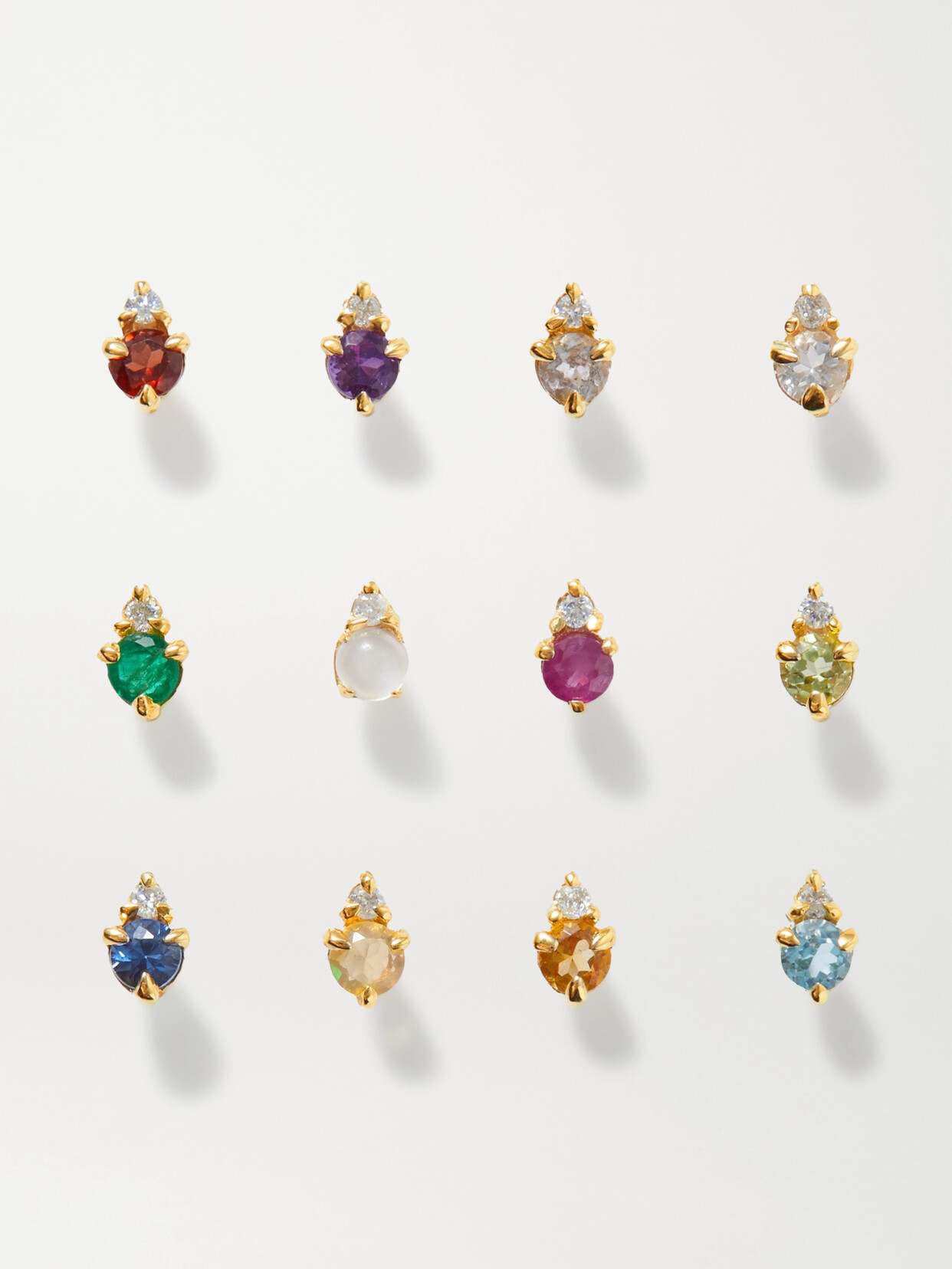 Stone And Strand Birthstone Gold Multi-stone Single Earring