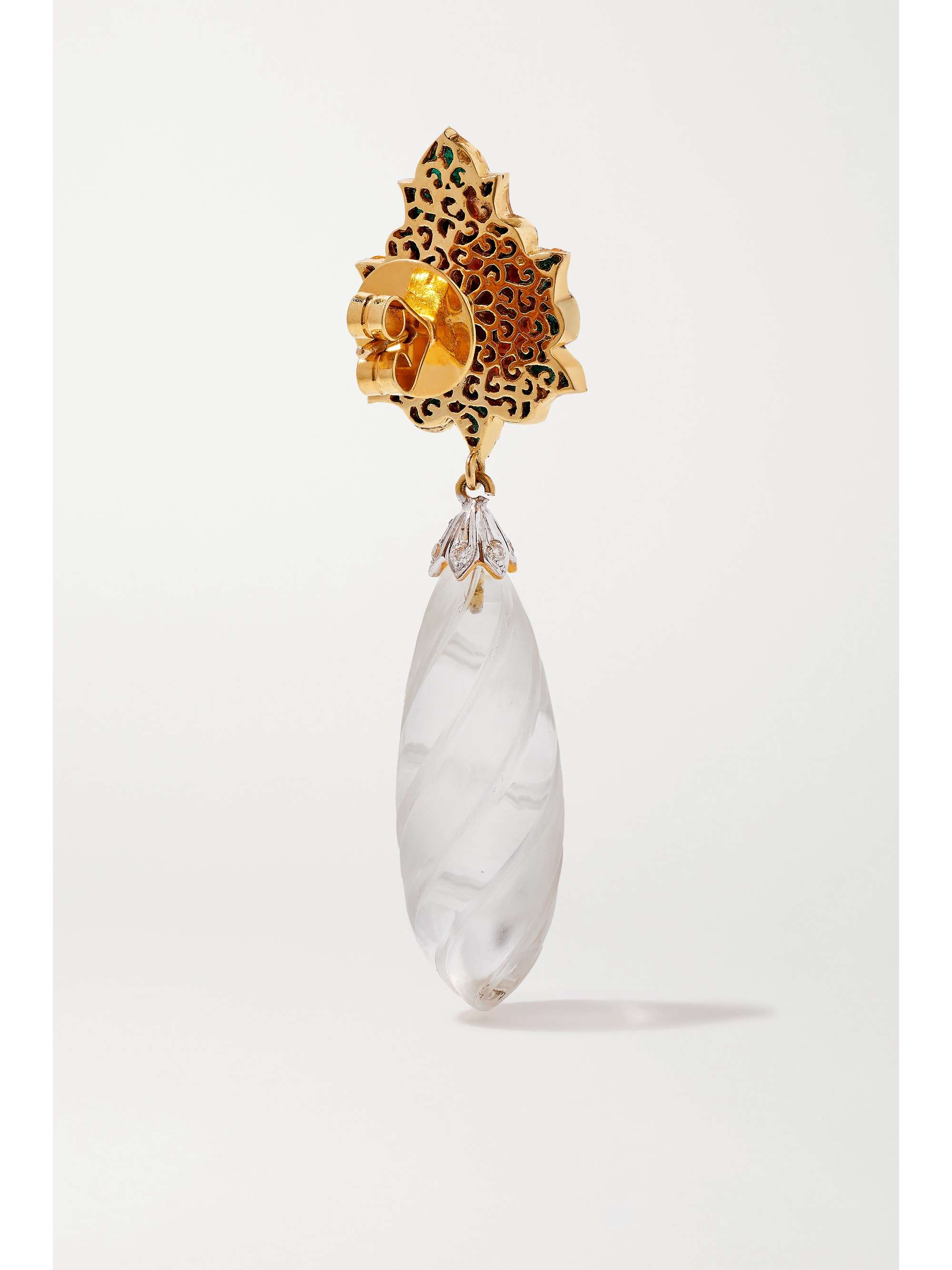 AMRAPALI LONDON 18-karat gold multi-stone earrings