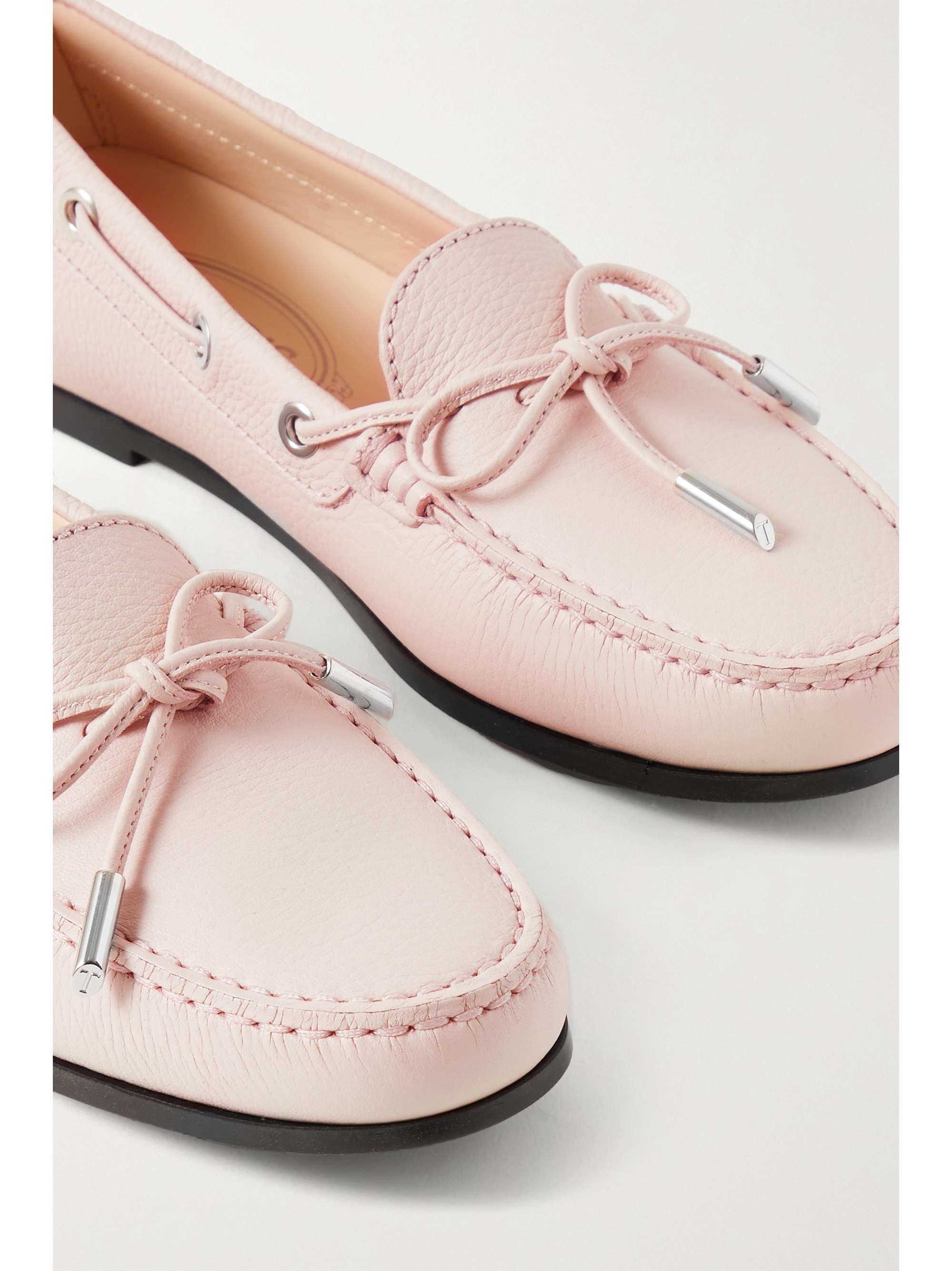 TOD'S City Gommino textured-leather loafers