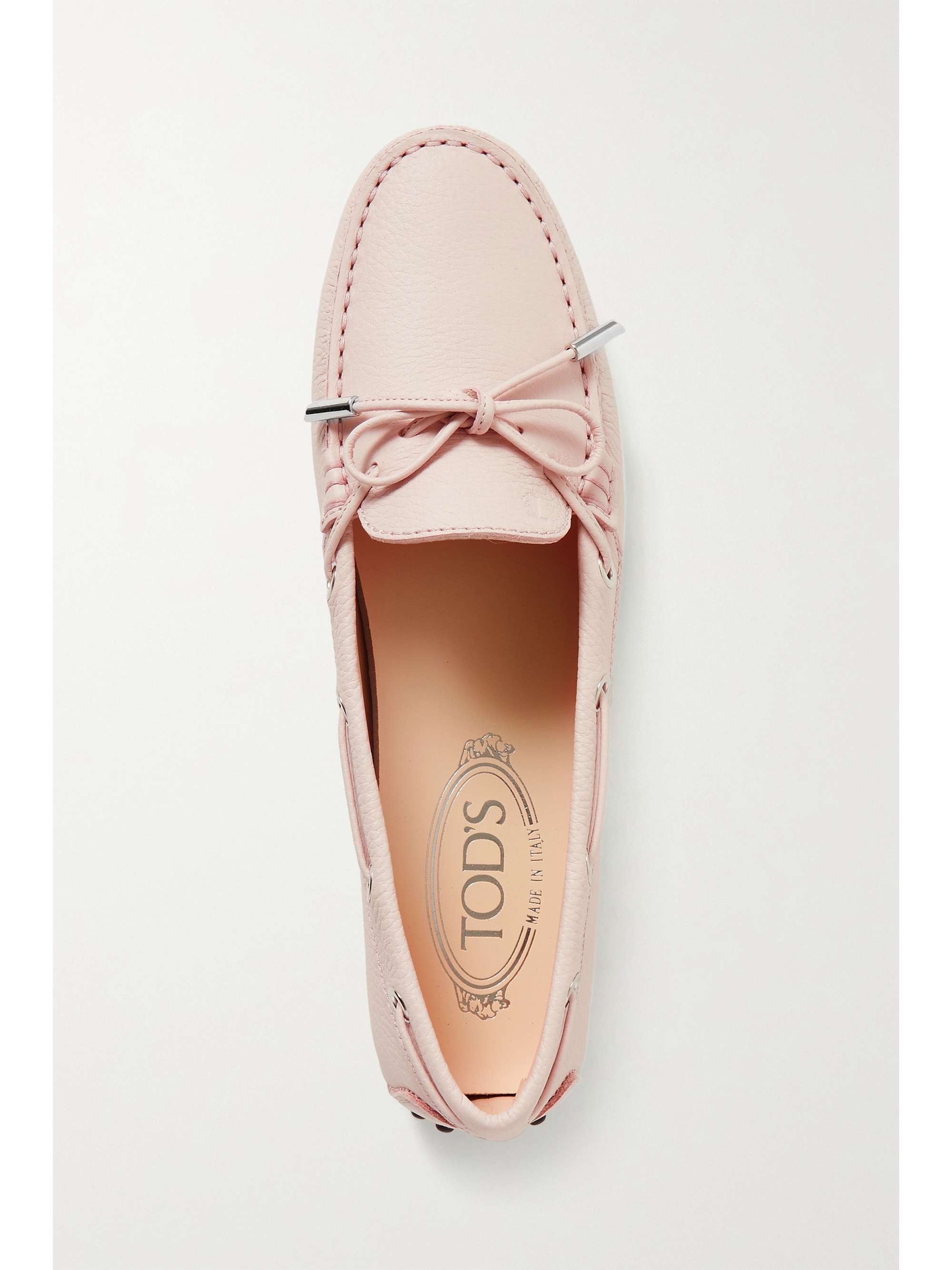 TOD'S City Gommino textured-leather loafers