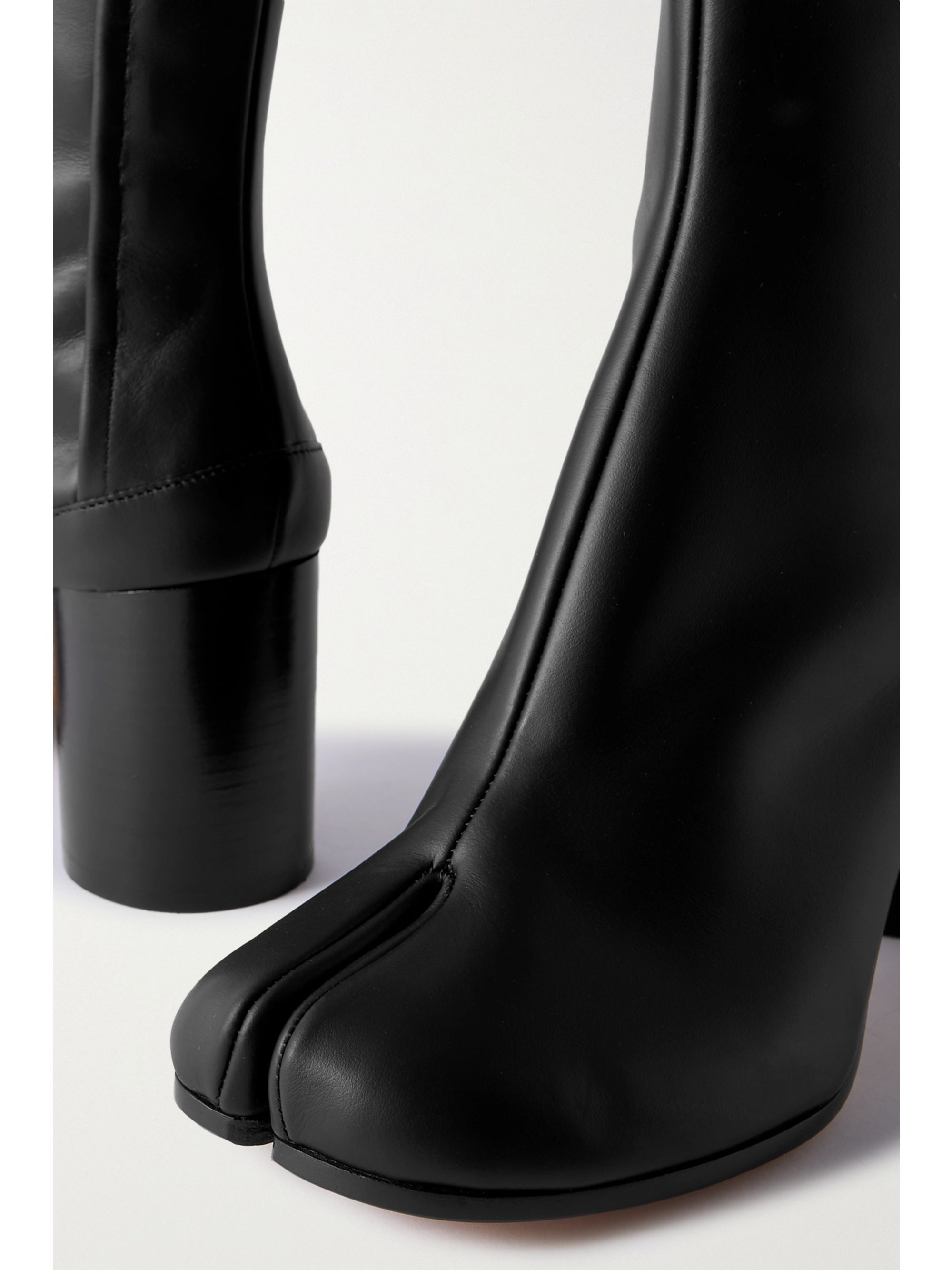 tabi split toe leather ankle boots