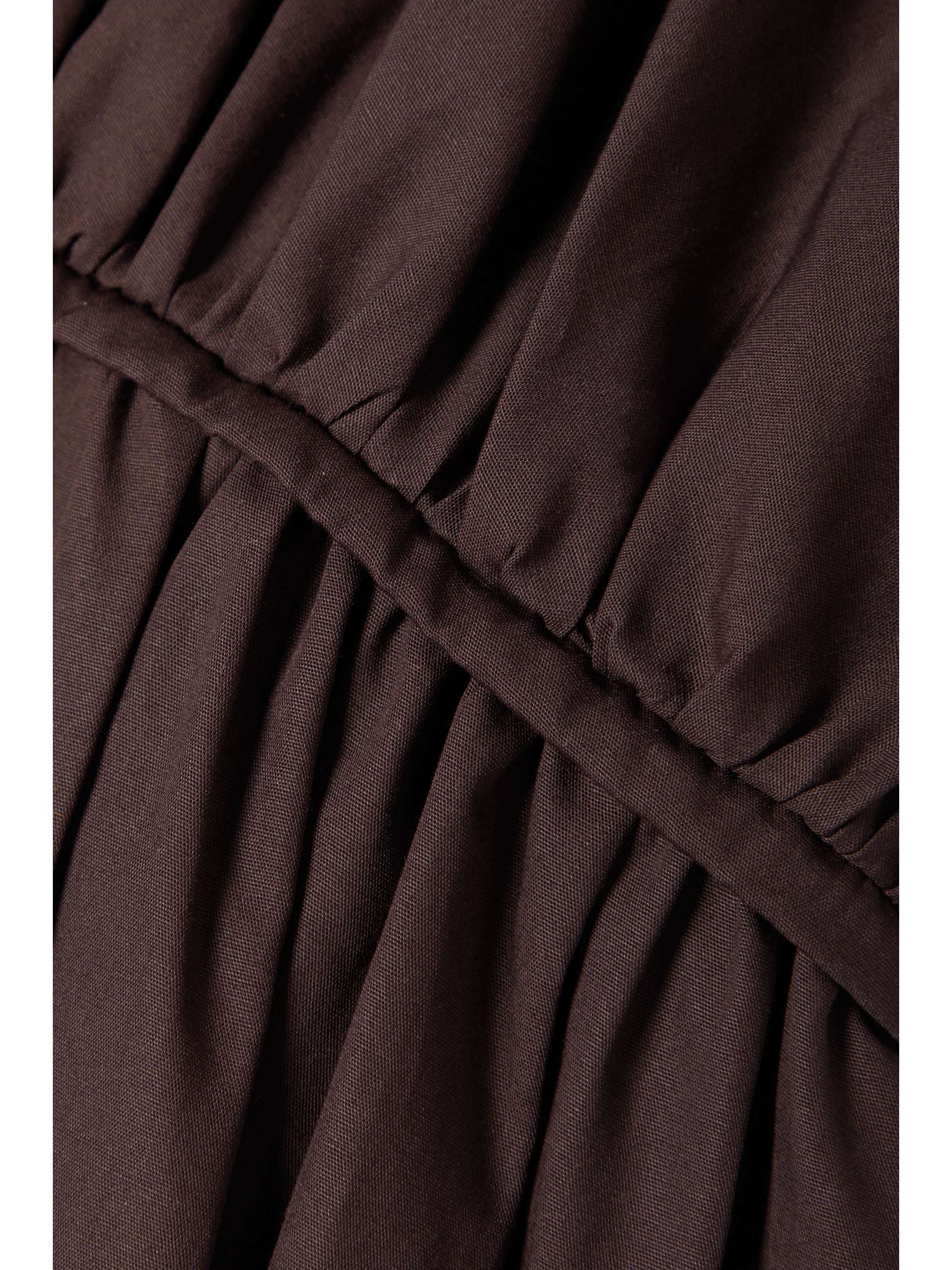 TOVE Thea gathered organic cotton-poplin top