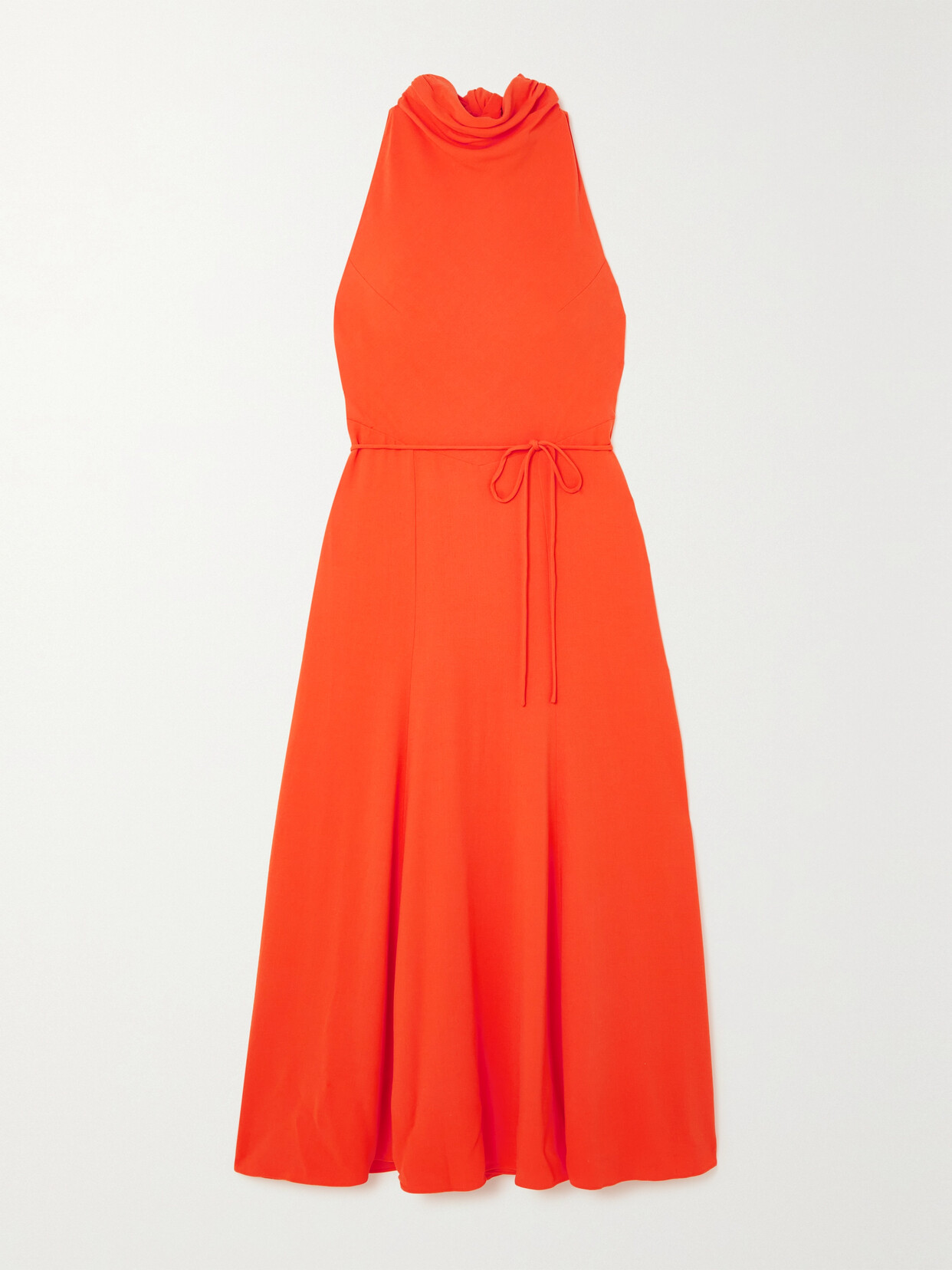 TOVE Emory Tie-detailed Crepe Midi Dress