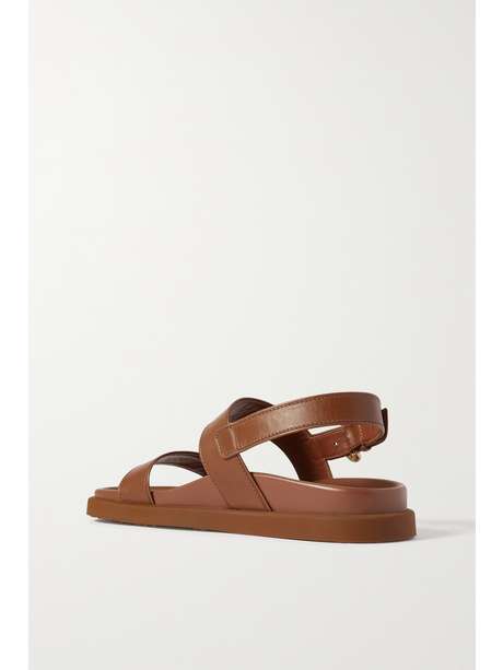 gianvito rossi bilbao leather slingback sandals