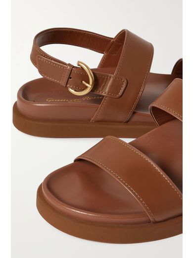 gianvito rossi bilbao leather slingback sandals