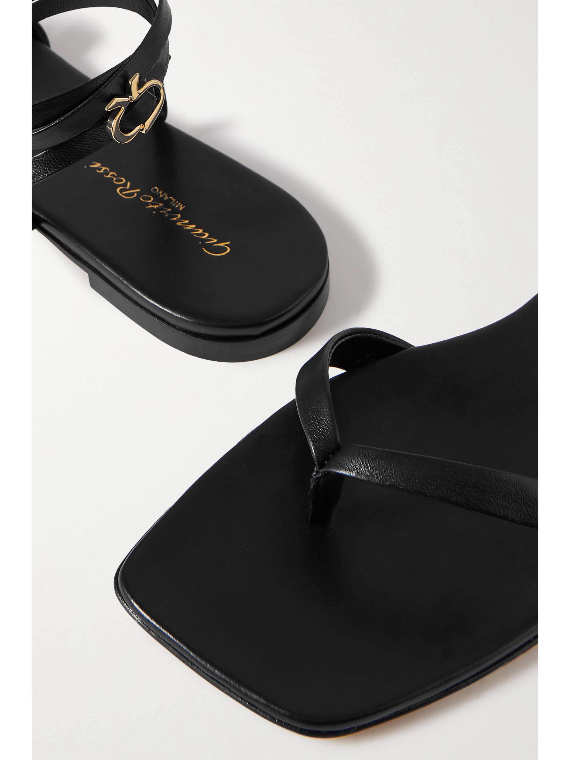 GIANVITO ROSSI Lace-up leather sandals