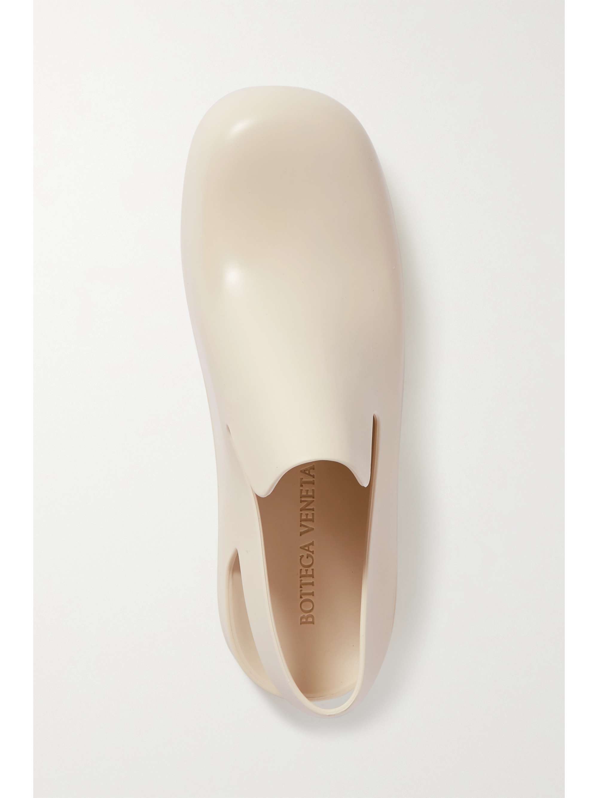 Off White Puddle Rubber Slingback Clogs Bottega Veneta Net A Porter
