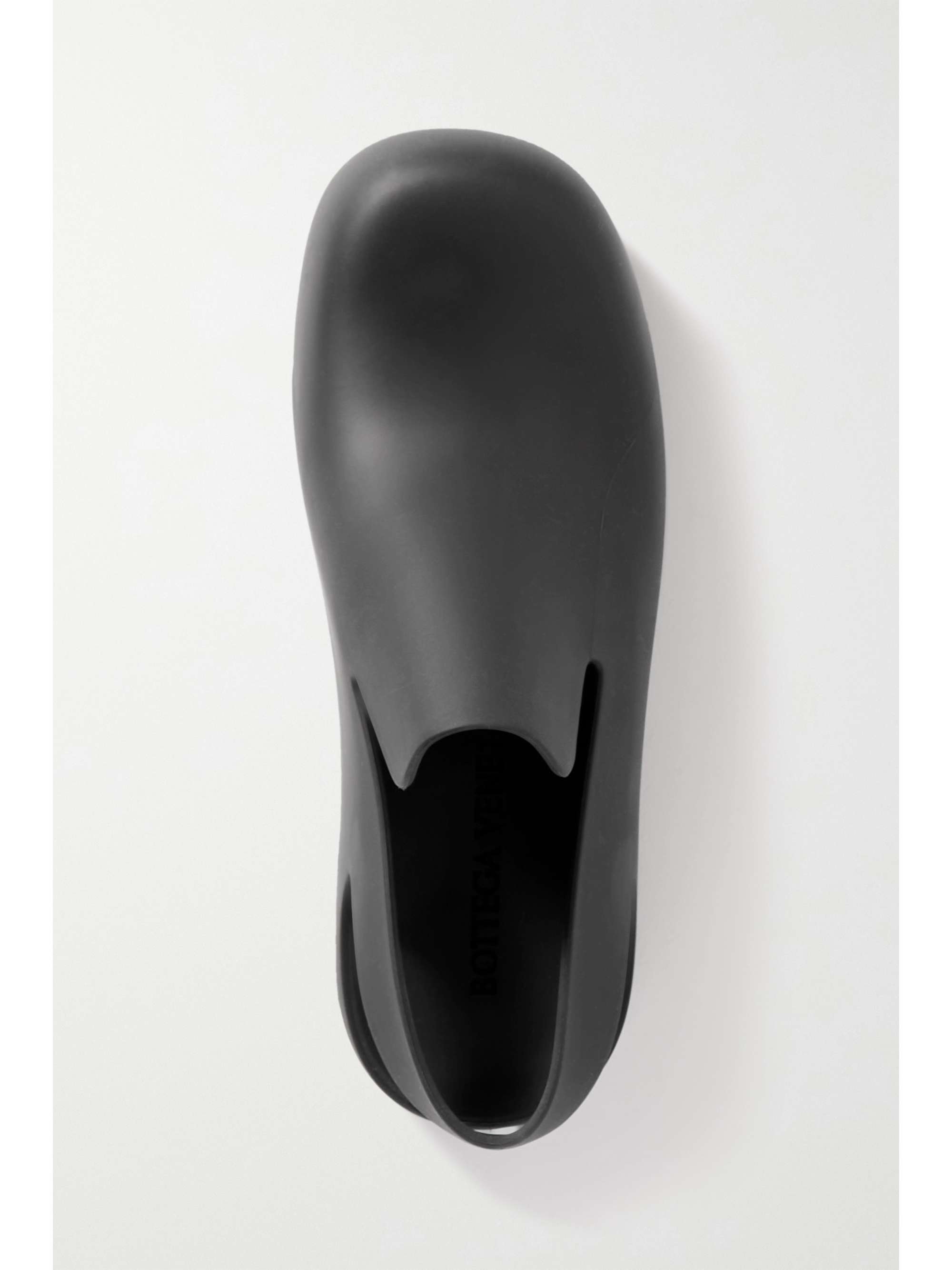 black rubber slip on clogs