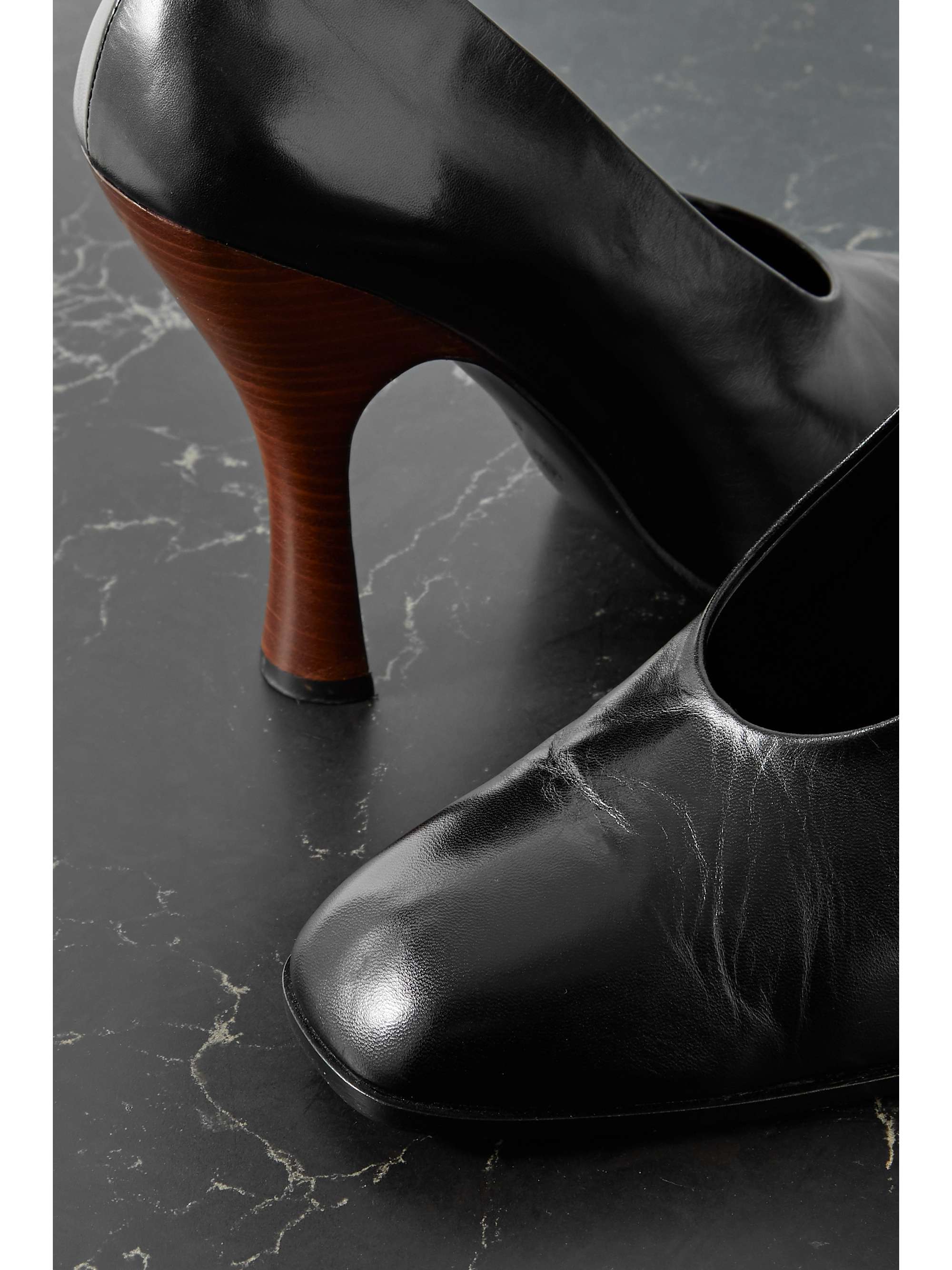 THE ROW Jade leather pumps