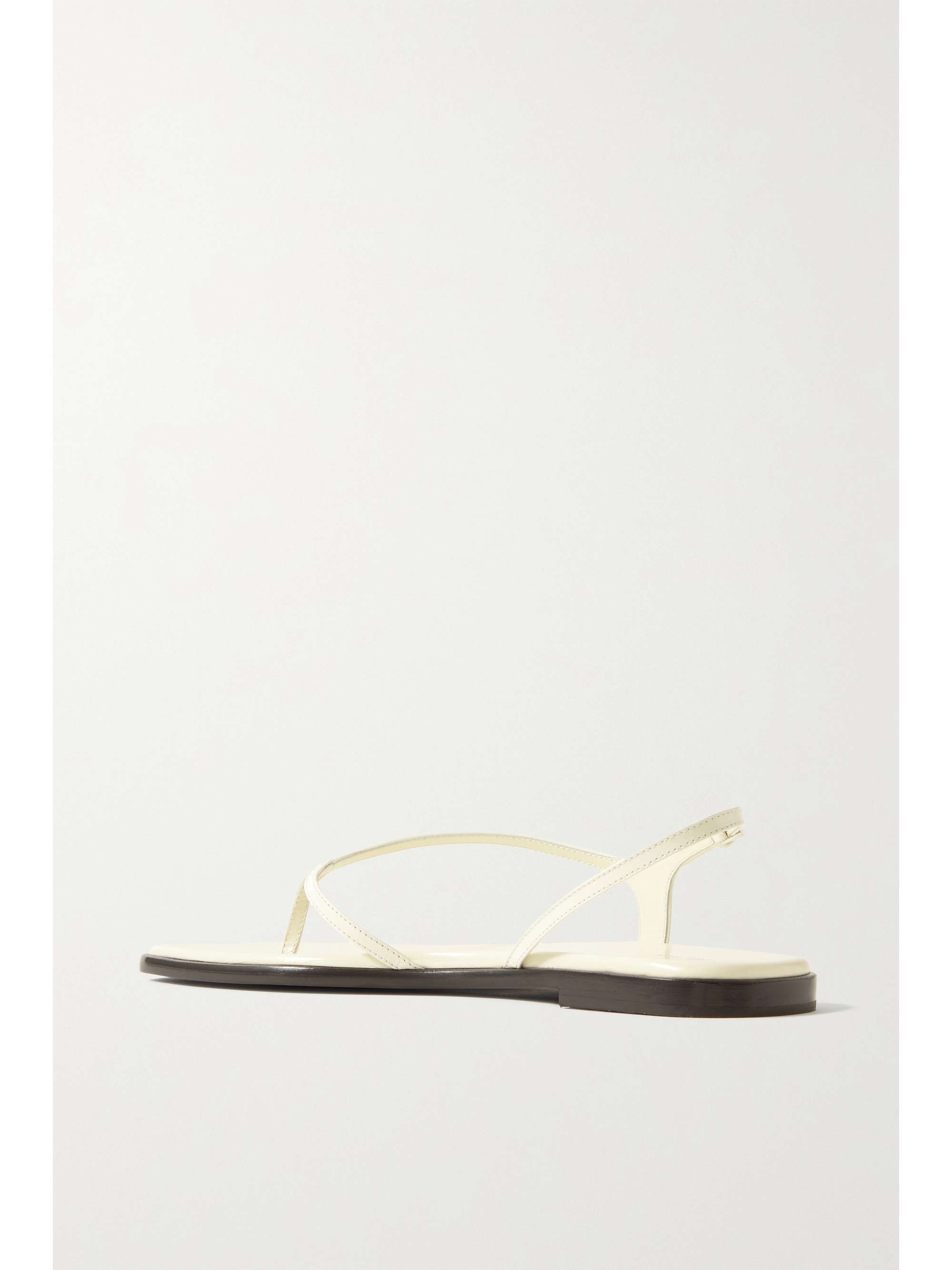 white flat slingback sandals