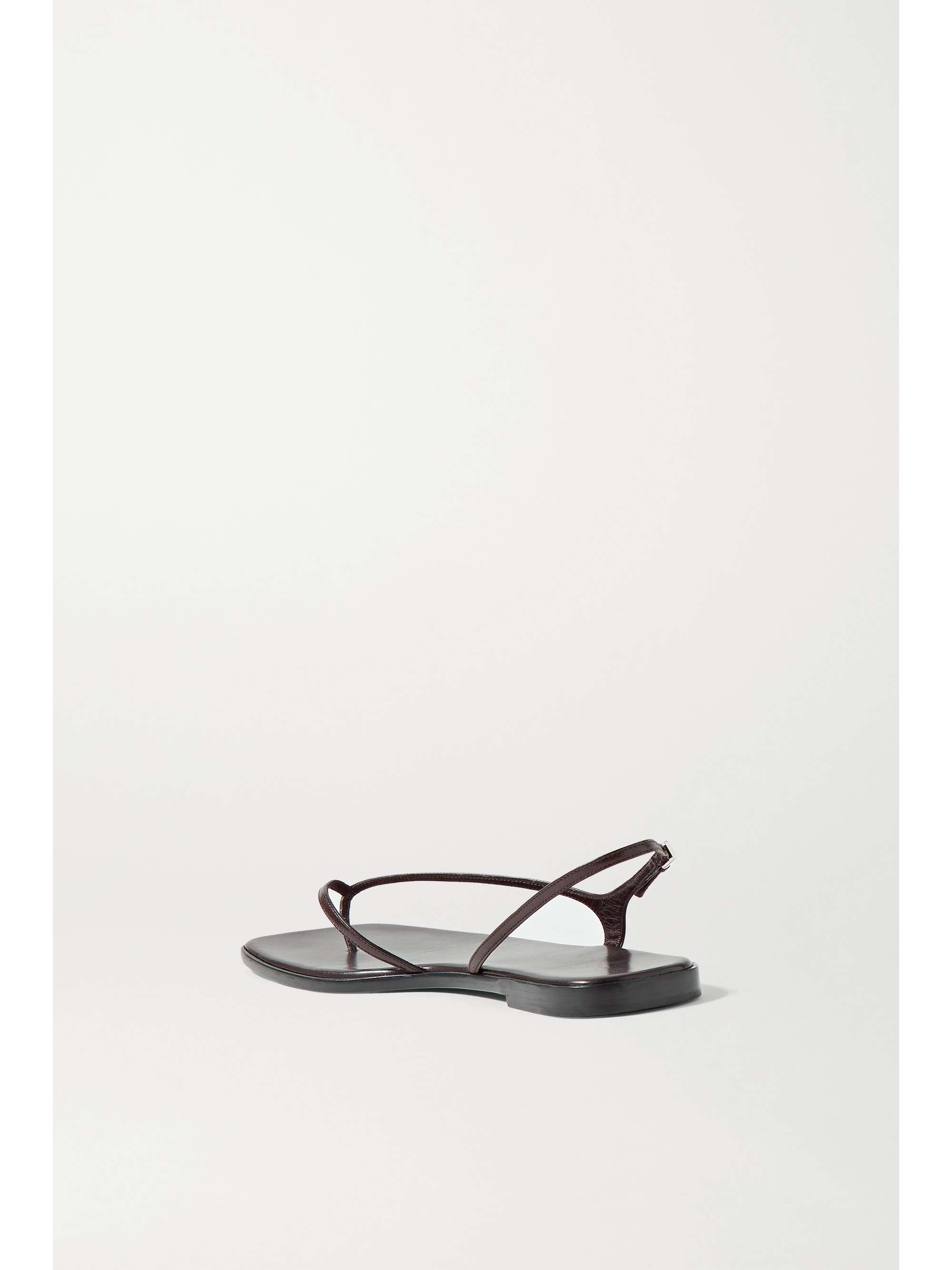 THE ROW Constance leather slingback sandals