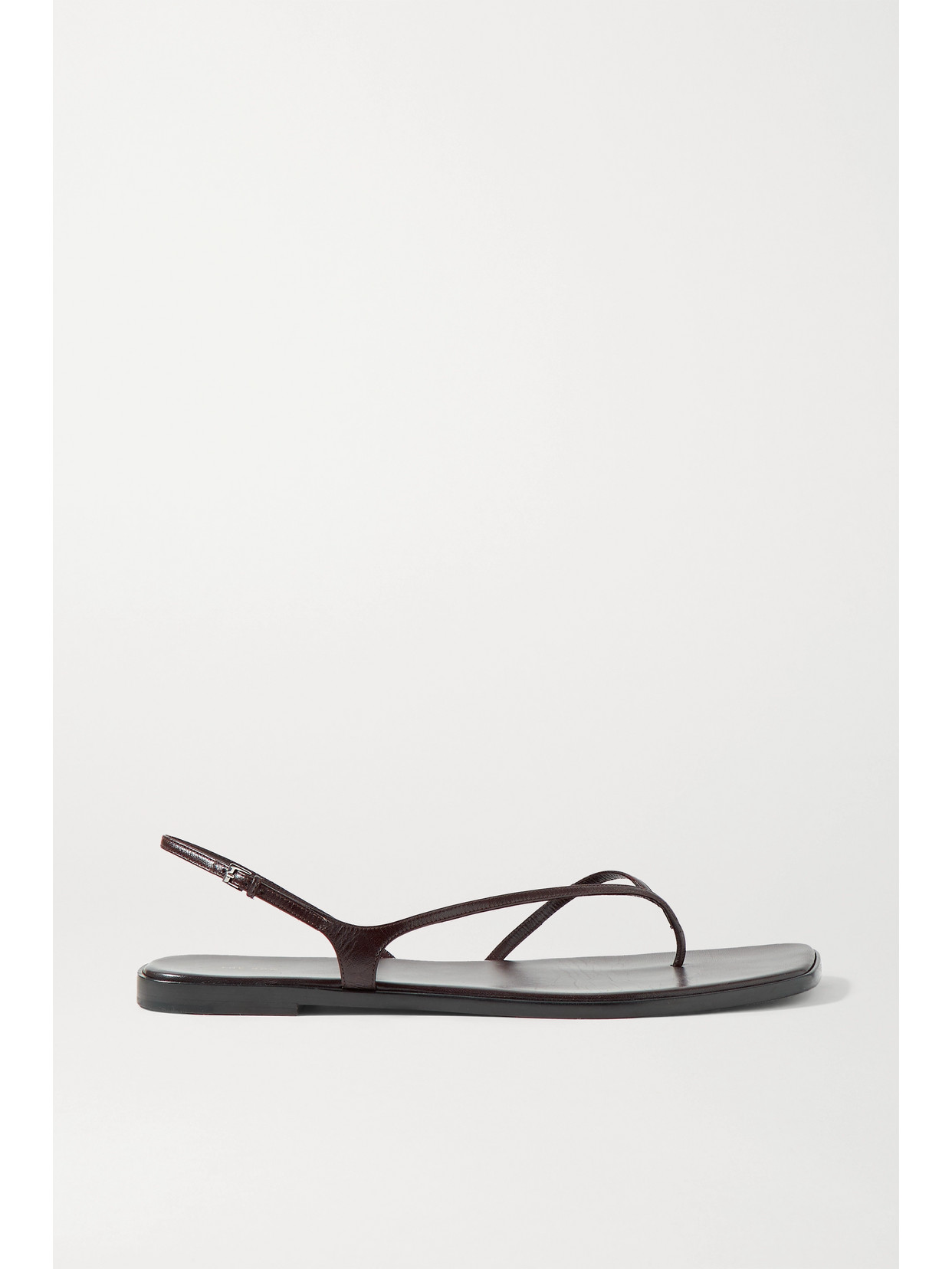 THE ROW CONSTANCE LEATHER SLINGBACK SANDALS