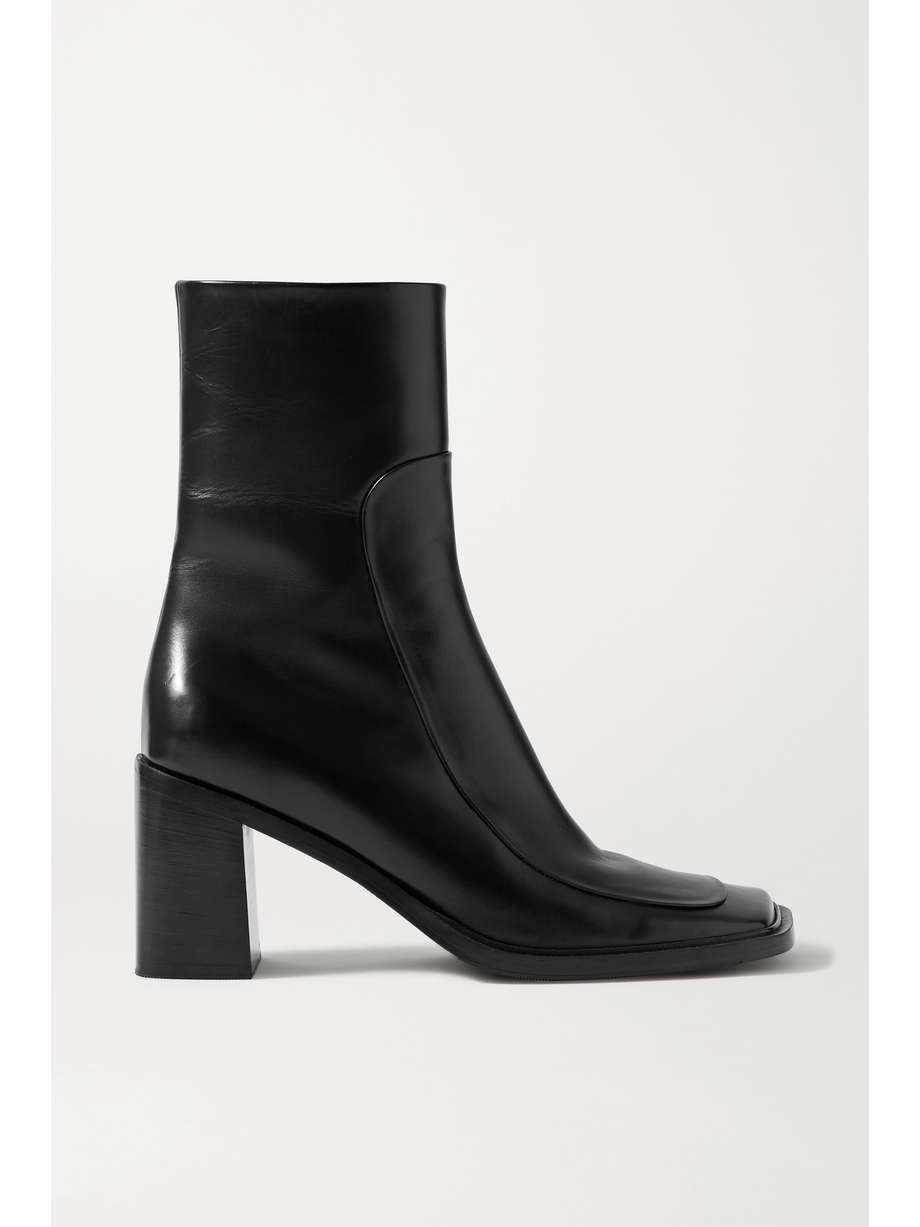 Patch paneled leather ankle boots by THE ROW, available on net-a-porter.com for £765 Kendall Jenner Shoes Exact Product 