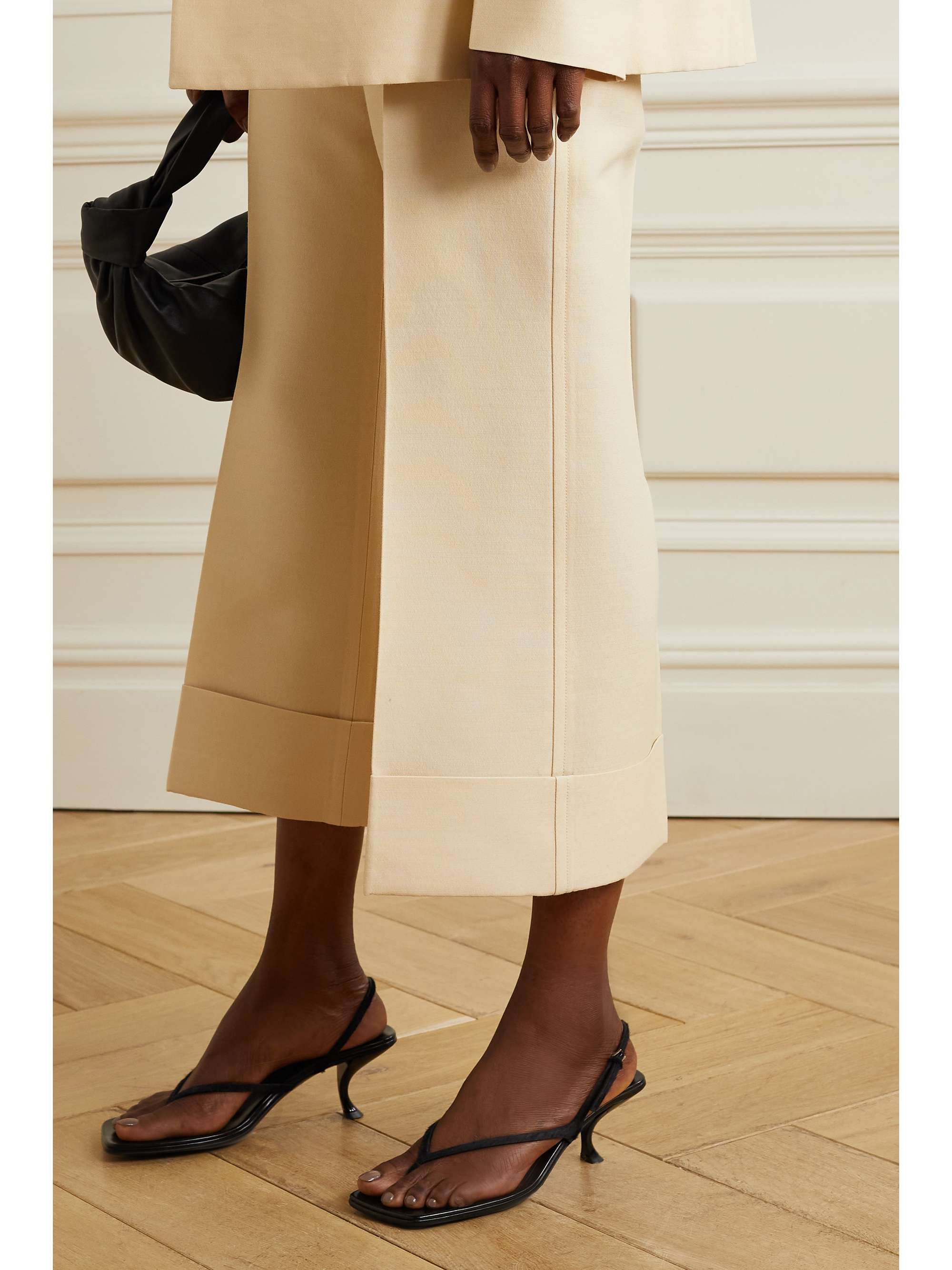 THE ROW Constance calf hair slingback sandals | NET-A-PORTER