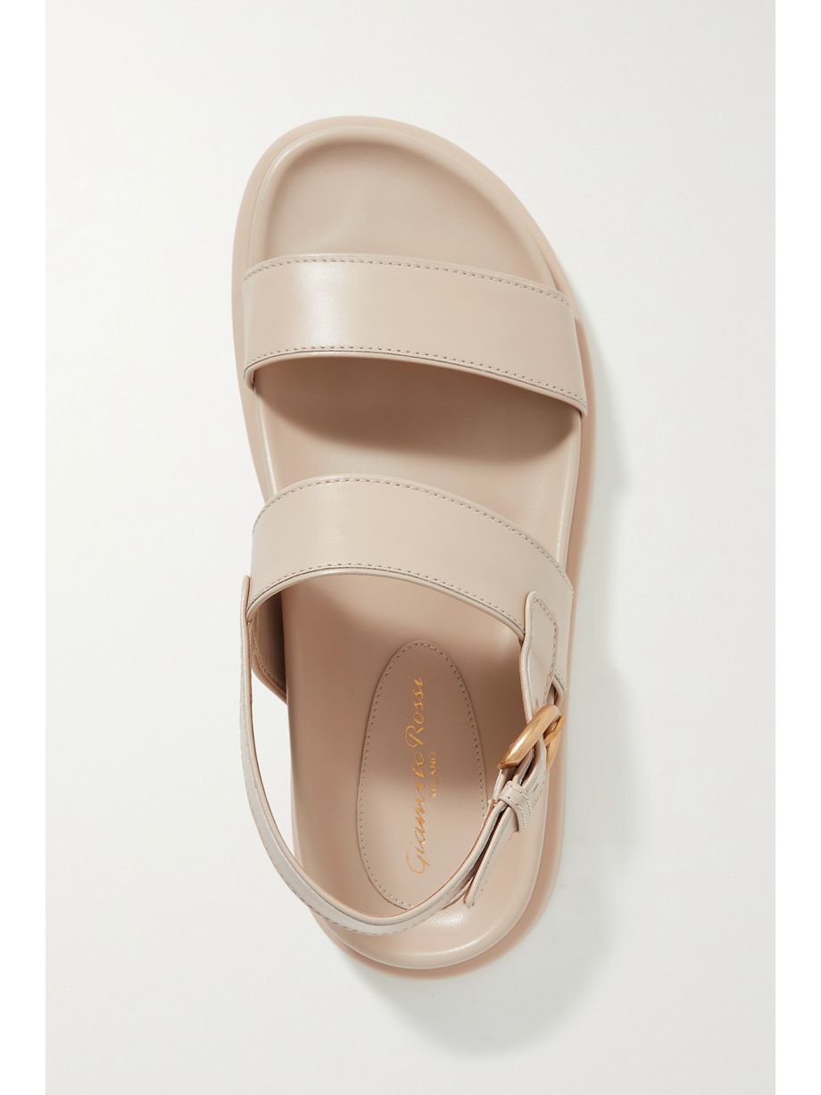 gianvito rossi bilbao leather slingback sandals