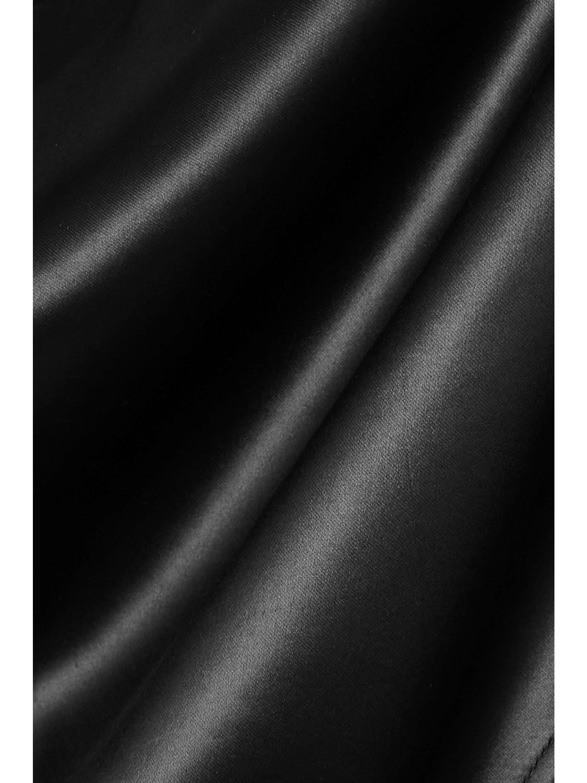 RICK OWENS Convertible one-sleeve satin playsuit