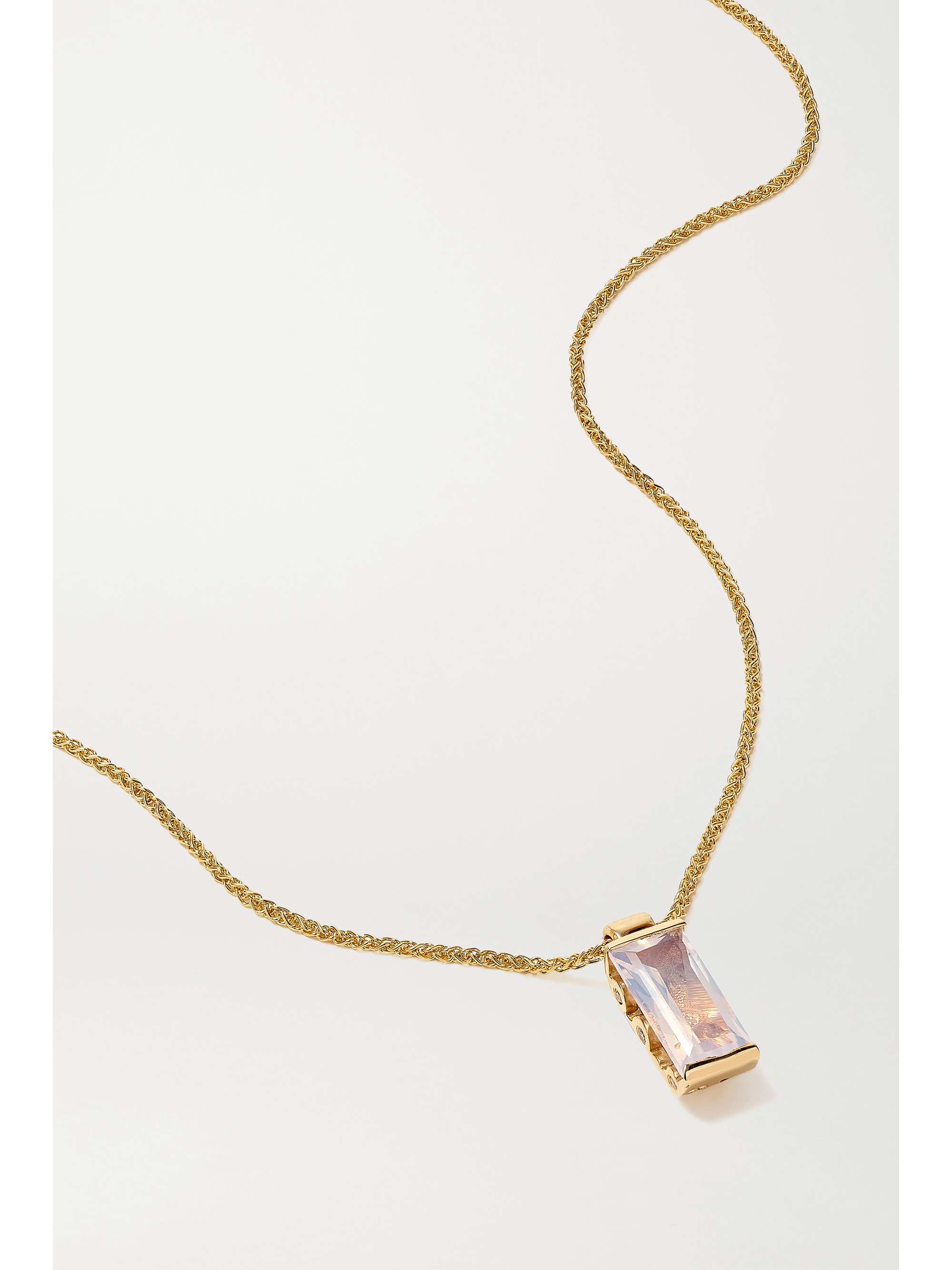 ALICE CICOLINI Bubble Kimono 14-karat gold moonstone necklace