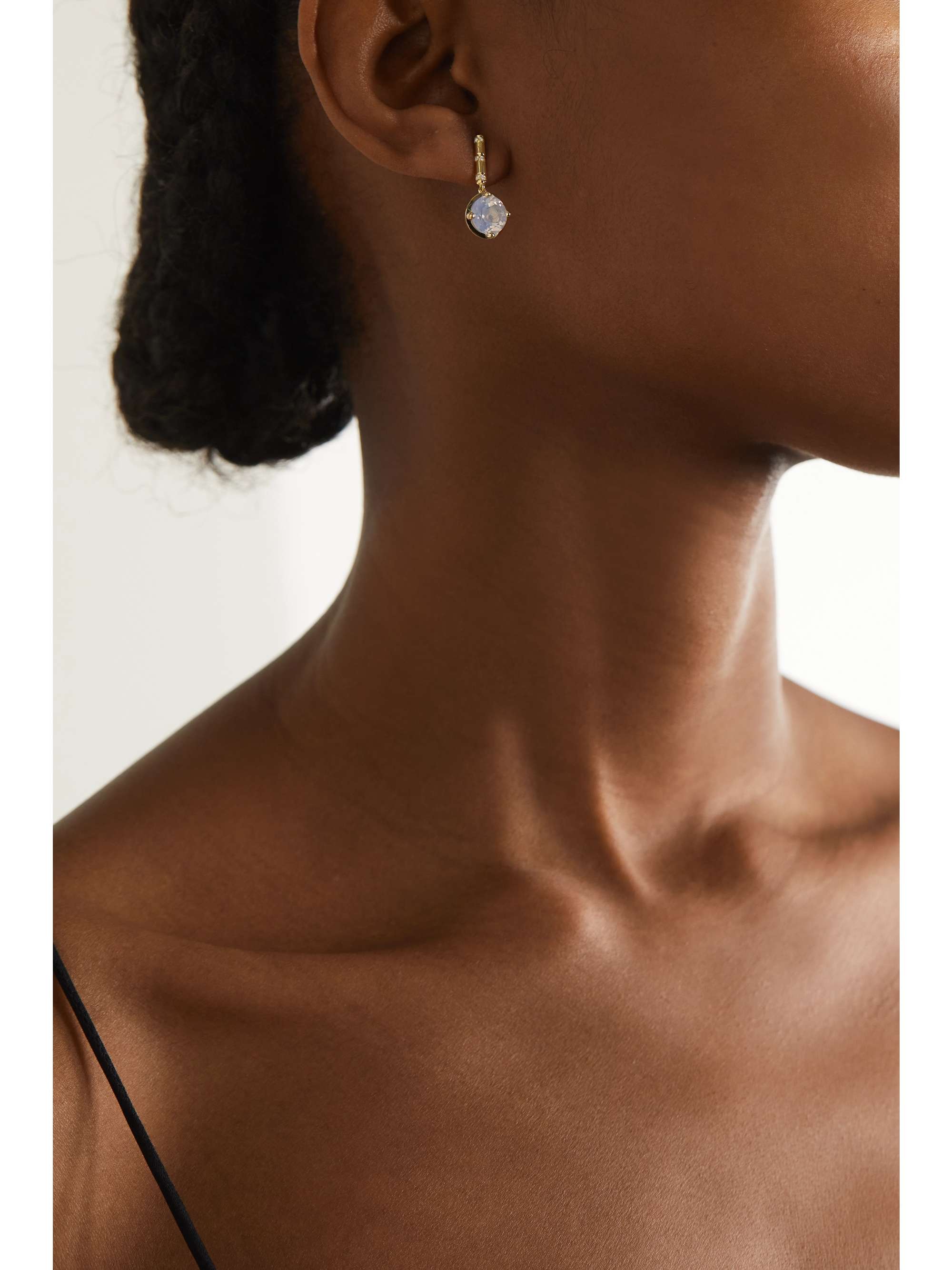 ALICE CICOLINI Memphis Bubble Round Bar Drop 14-karat gold