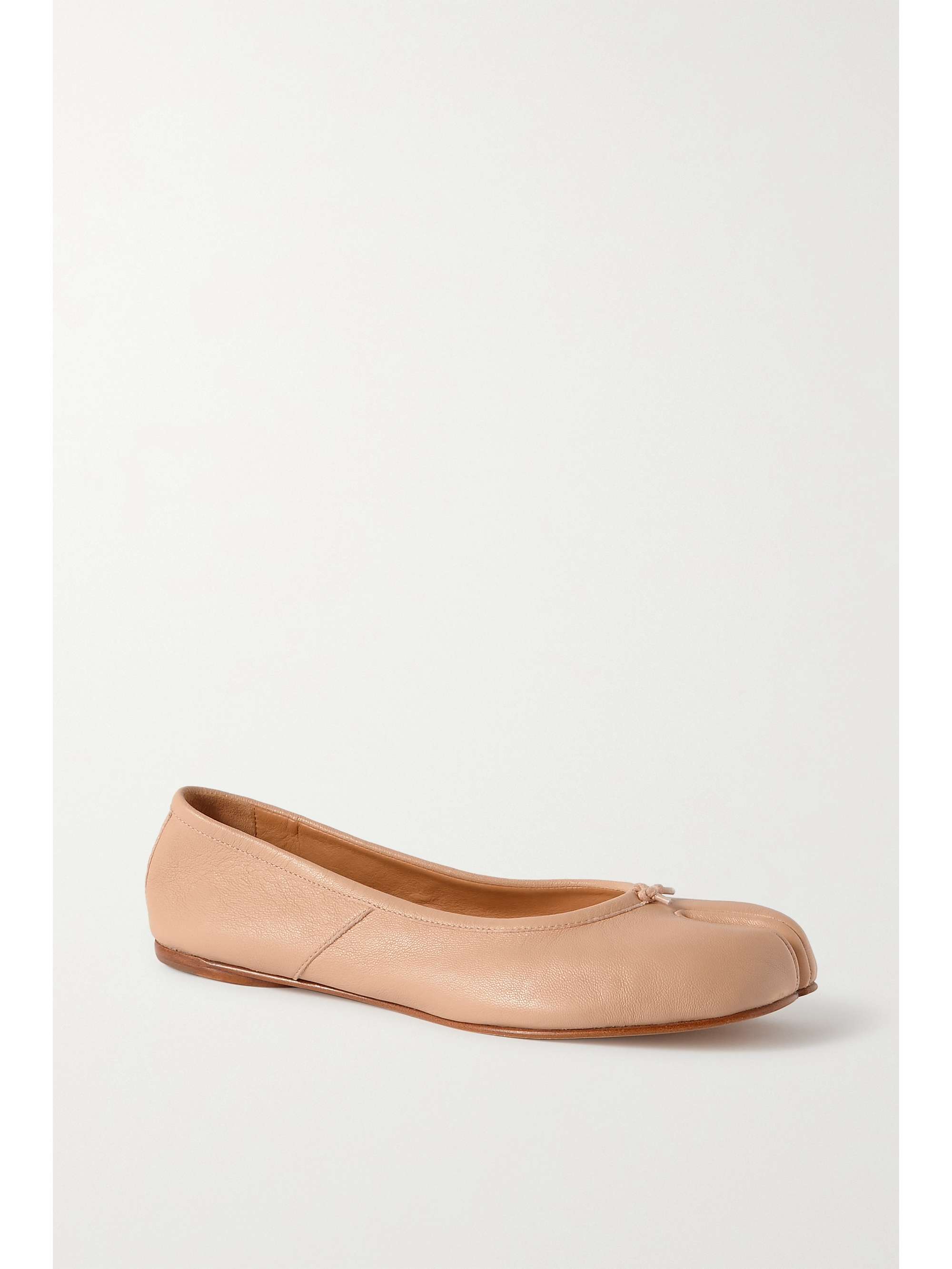 MAISON MARGIELA Tabi split-toe leather ballet flats | NET-A-PORTER