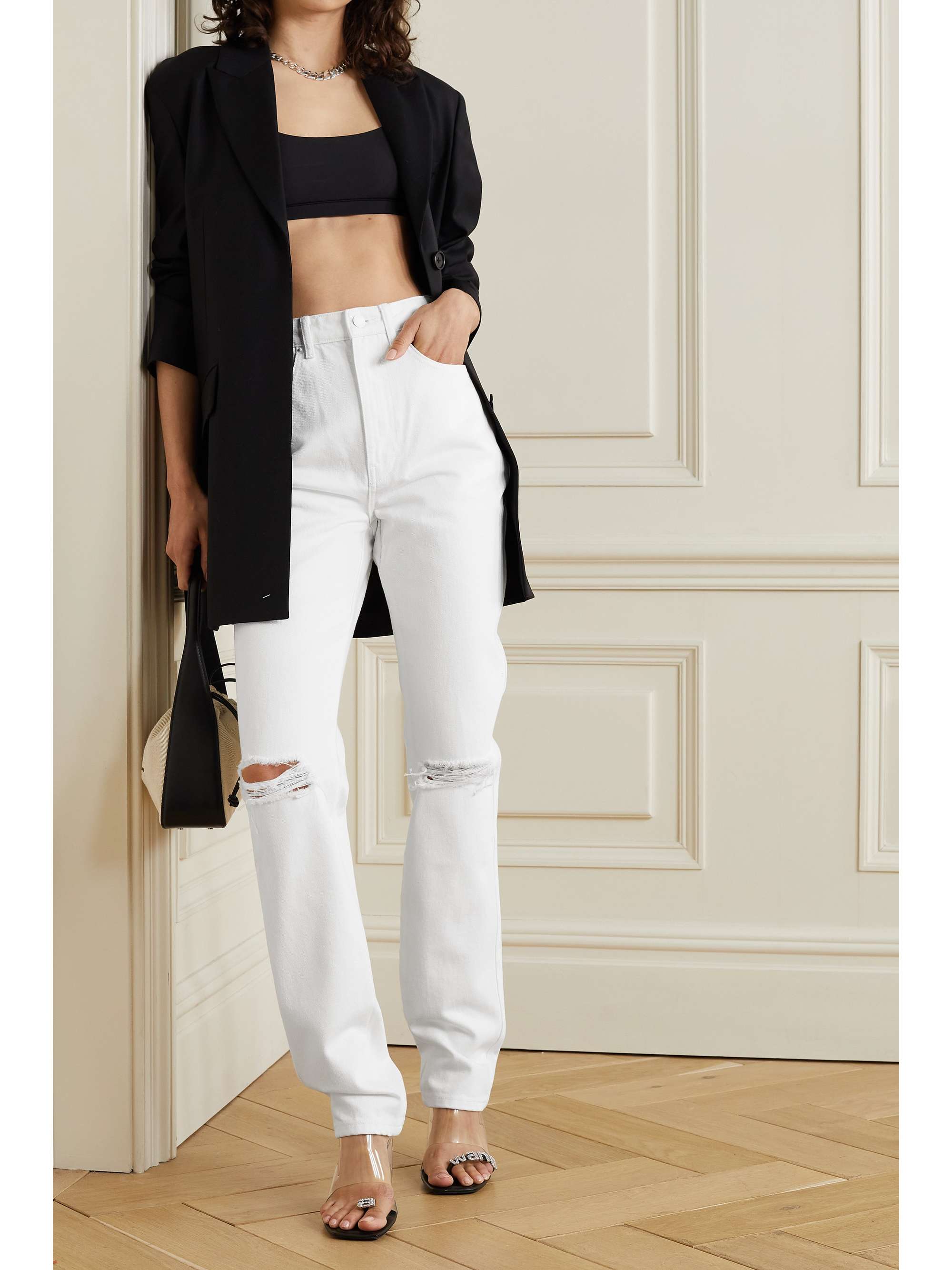 alexander wang wide leg jeans