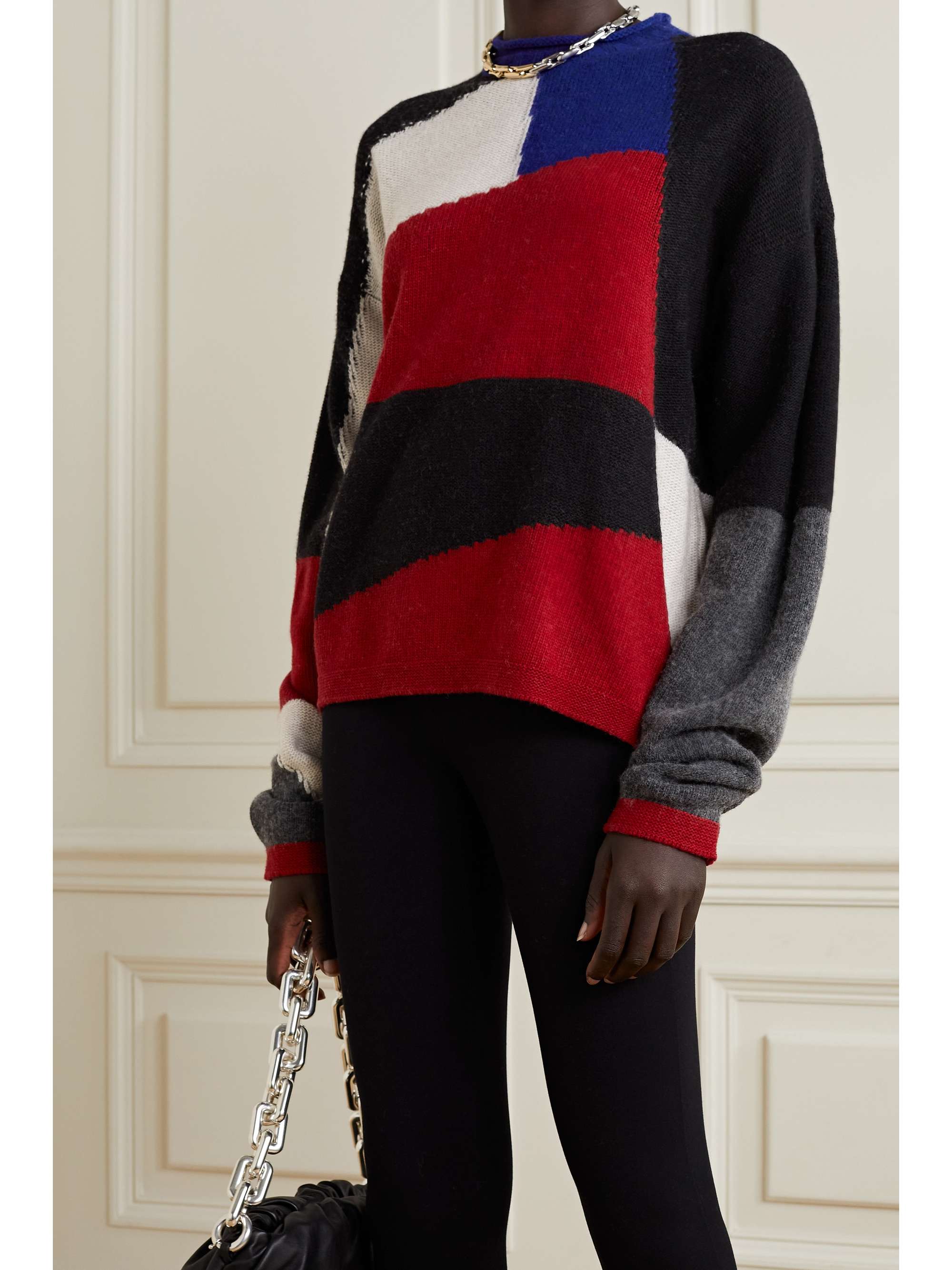 PARADIS PERDUS + NET SUSTAIN Joseph color-block recycled knitted sweater