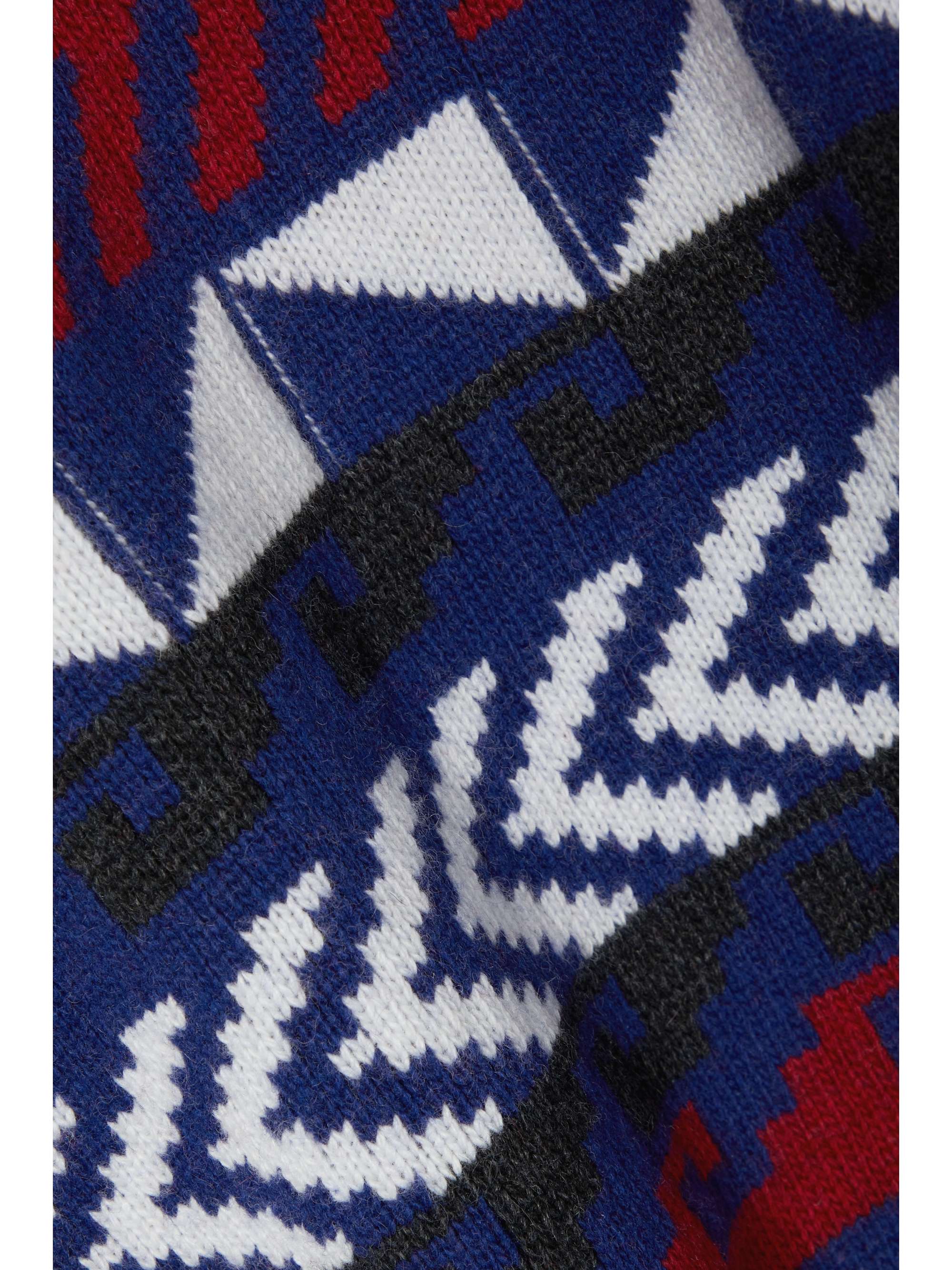 PARADIS PERDUS + NET SUSTAIN Silas oversized intarsia recycled wool-blend sweater