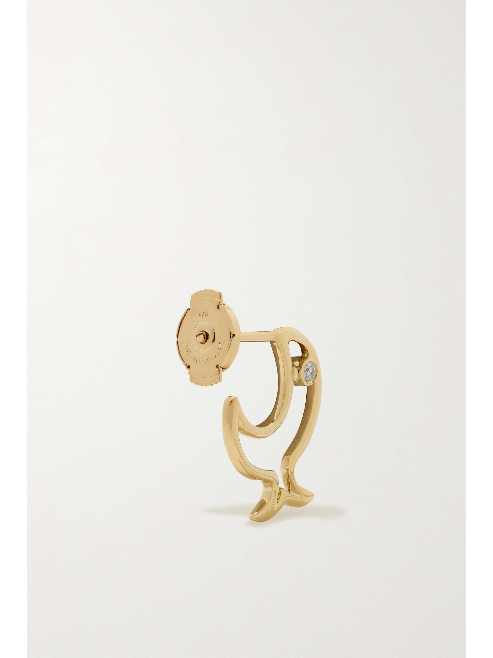 YVONNE LÉON 9-karat gold diamond earring