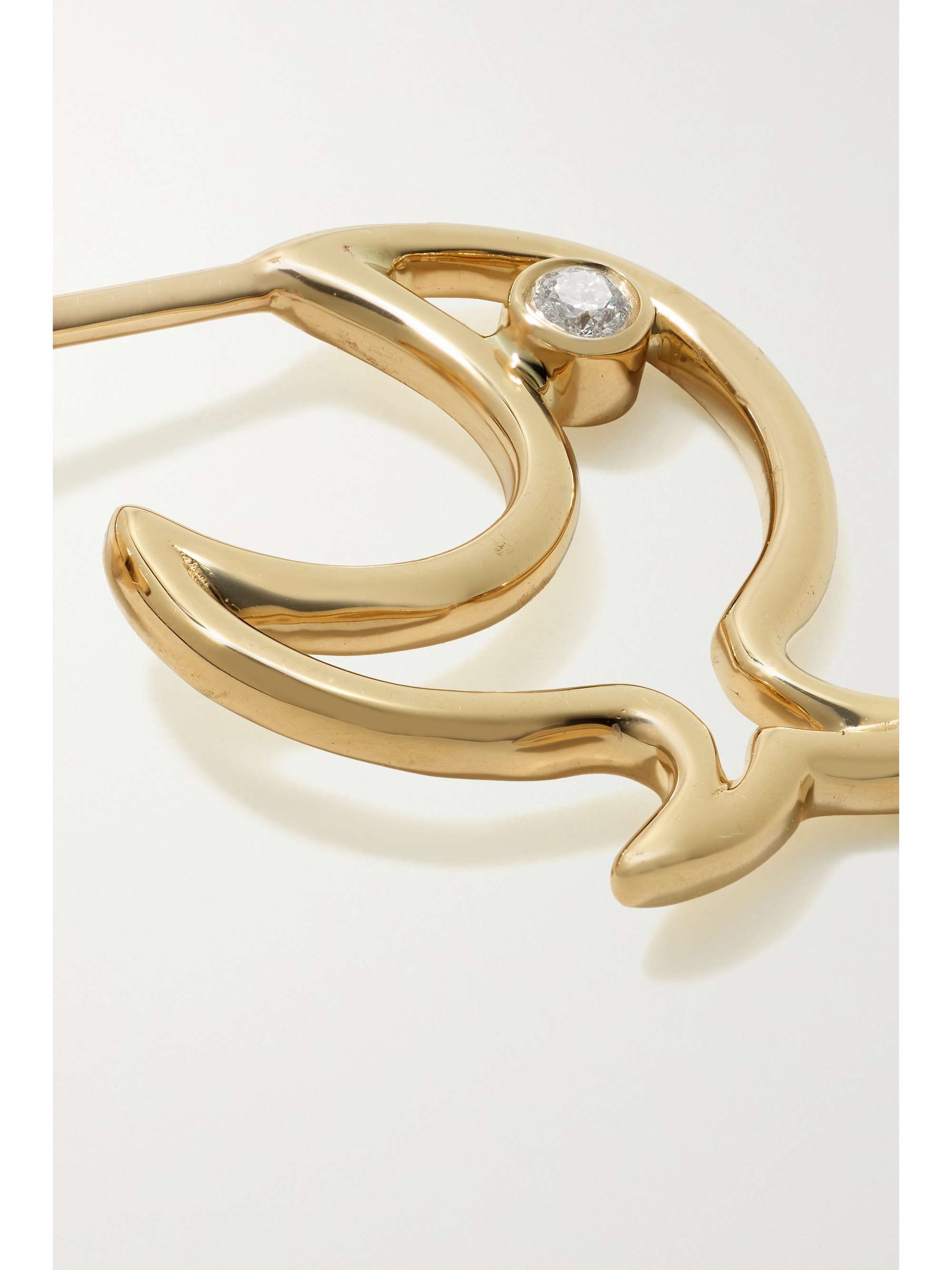YVONNE LÉON 9-karat gold diamond earring