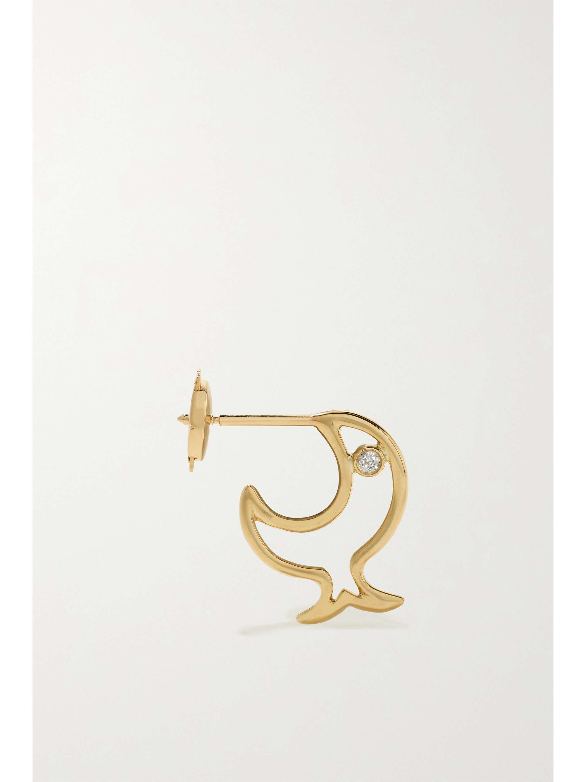 YVONNE LÉON 9-karat gold diamond earring
