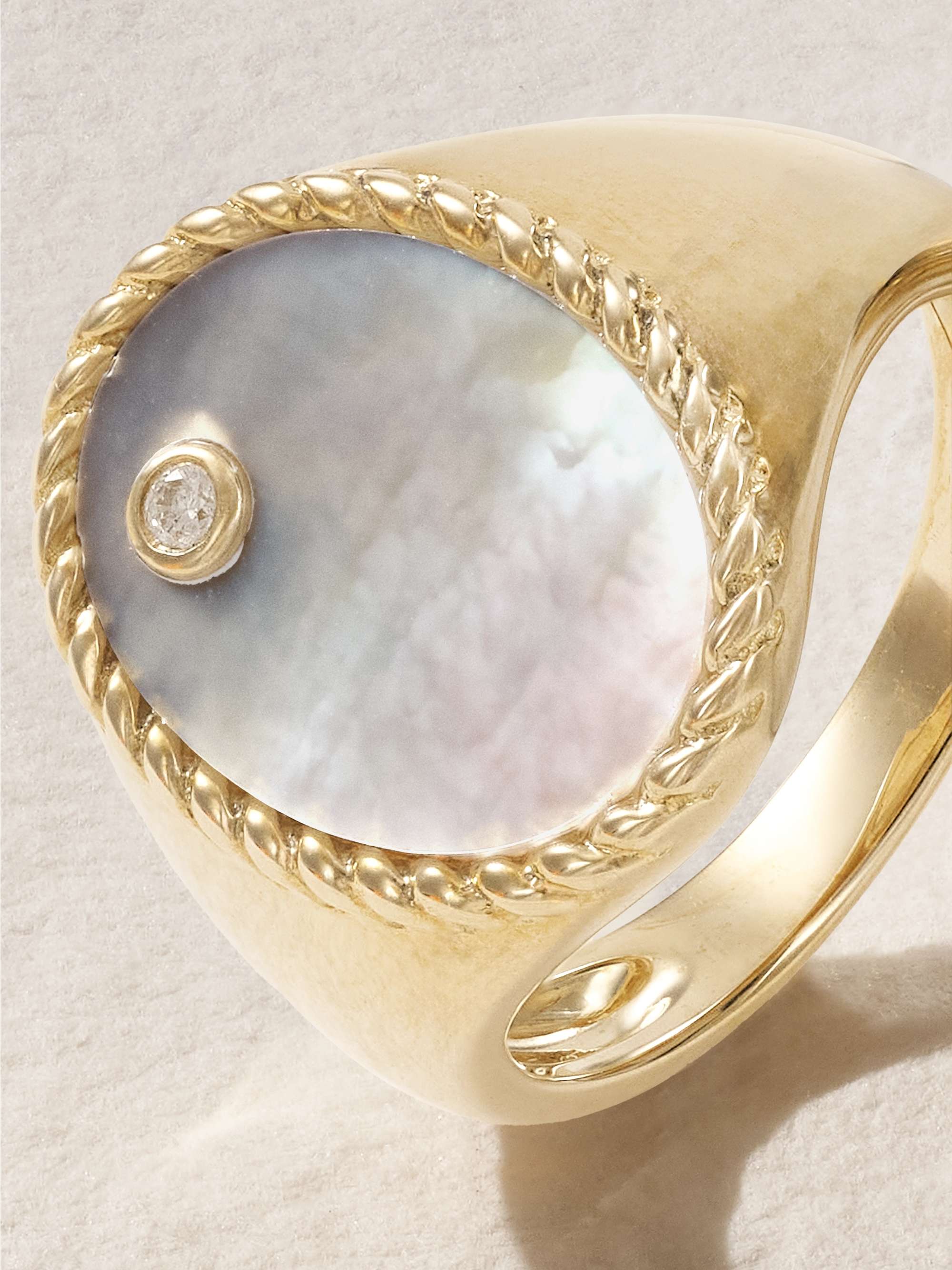 YVONNE LÉON 9-karat gold, turquoise and diamond ring