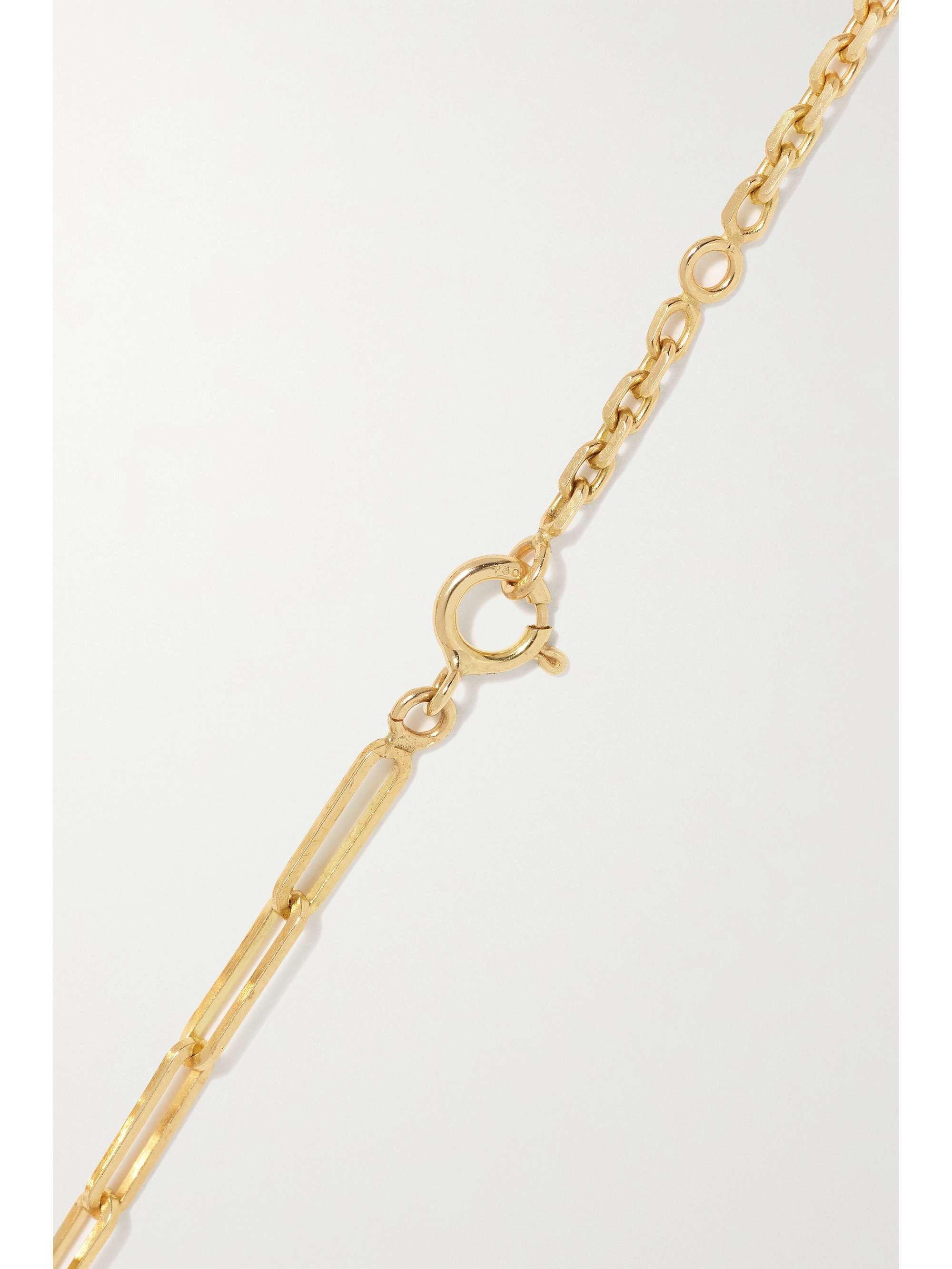 YVONNE LÉON 18-karat gold, enamel, spinel and diamond bracelet