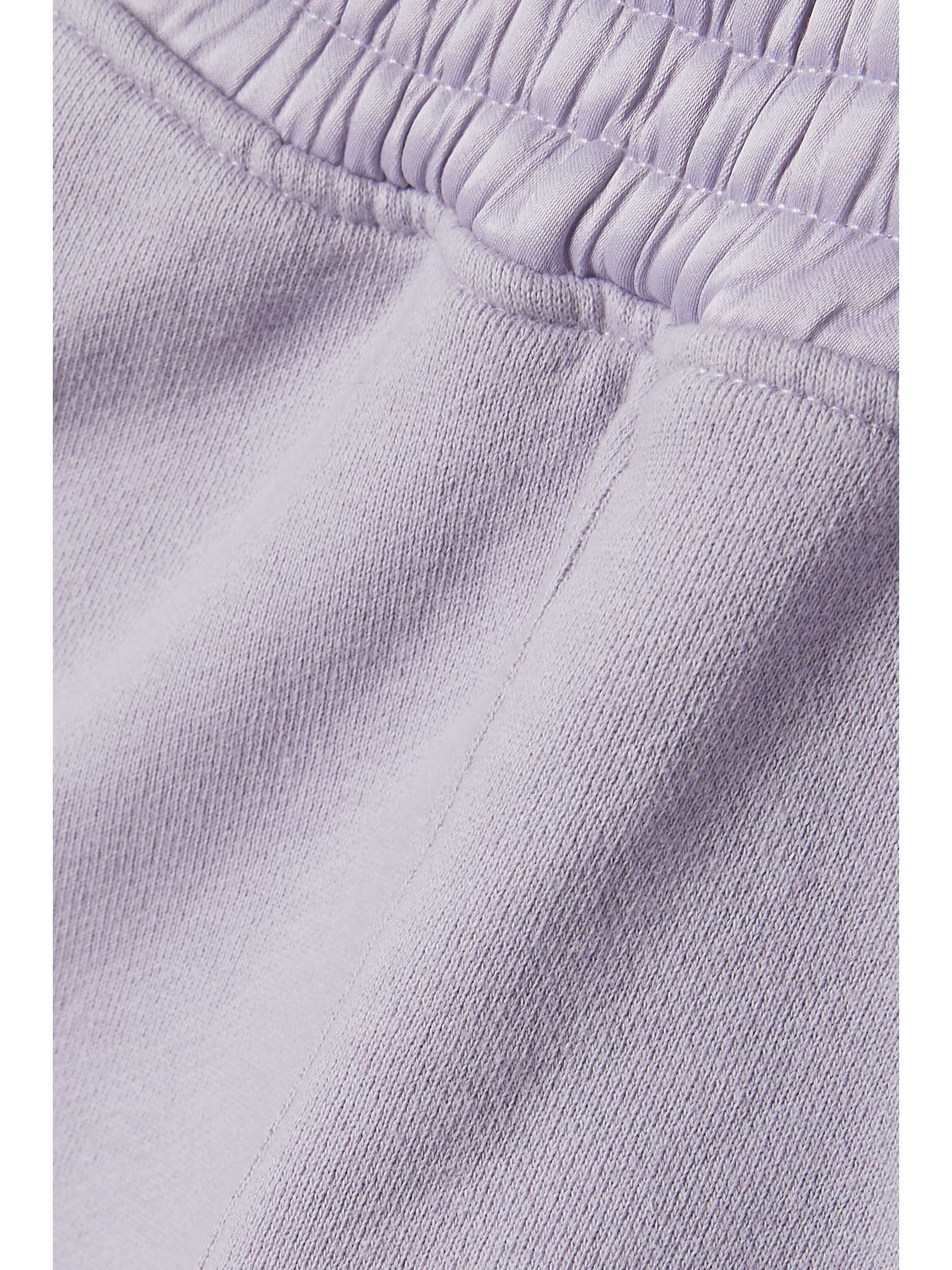 RTA Edgar satin-trimmed cotton-jersey shorts