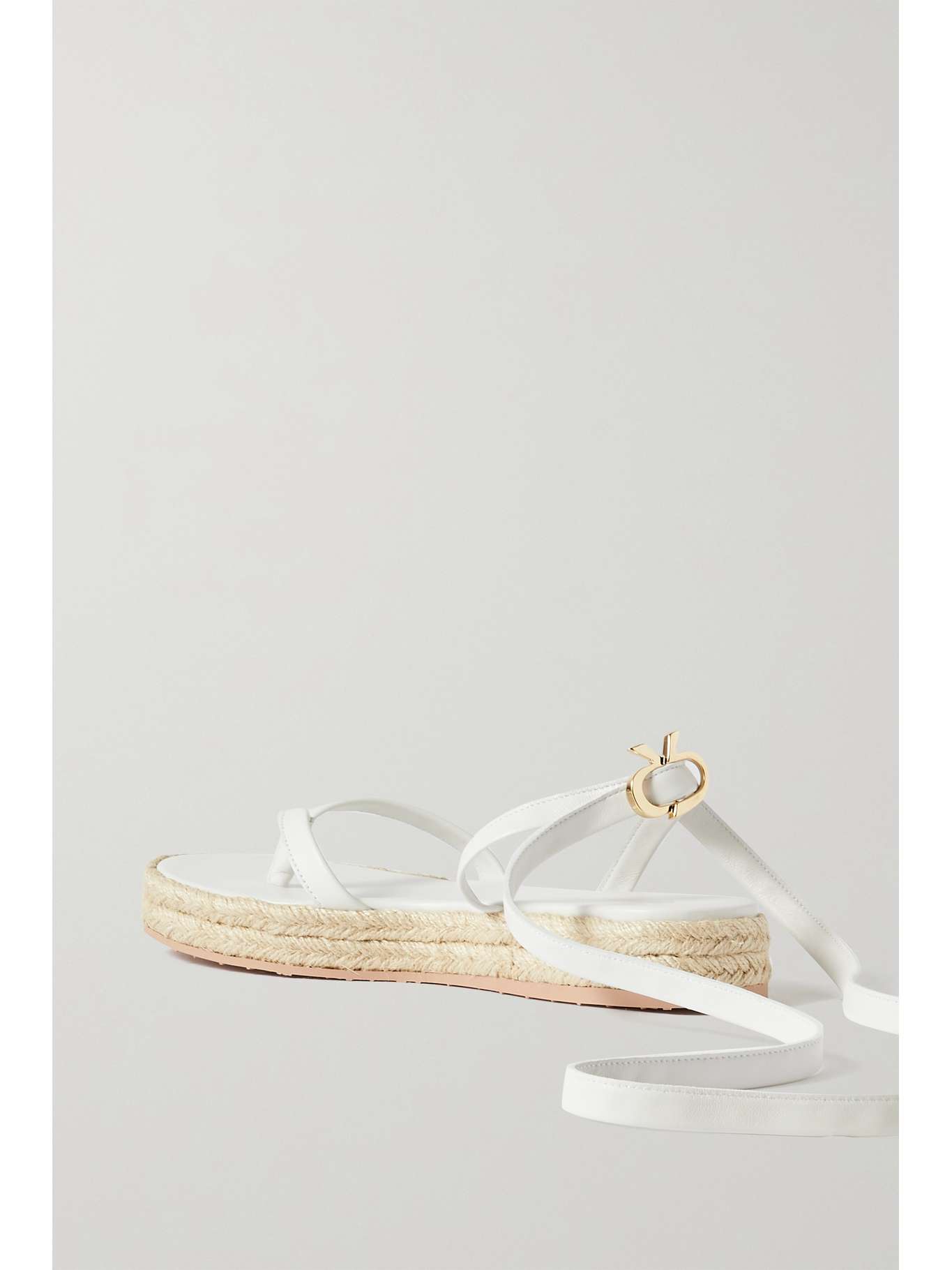 White Ribbon Beachclub 20 embellished suede espadrille sandals | GIANVITO ROSSI | NET-A-PORTER