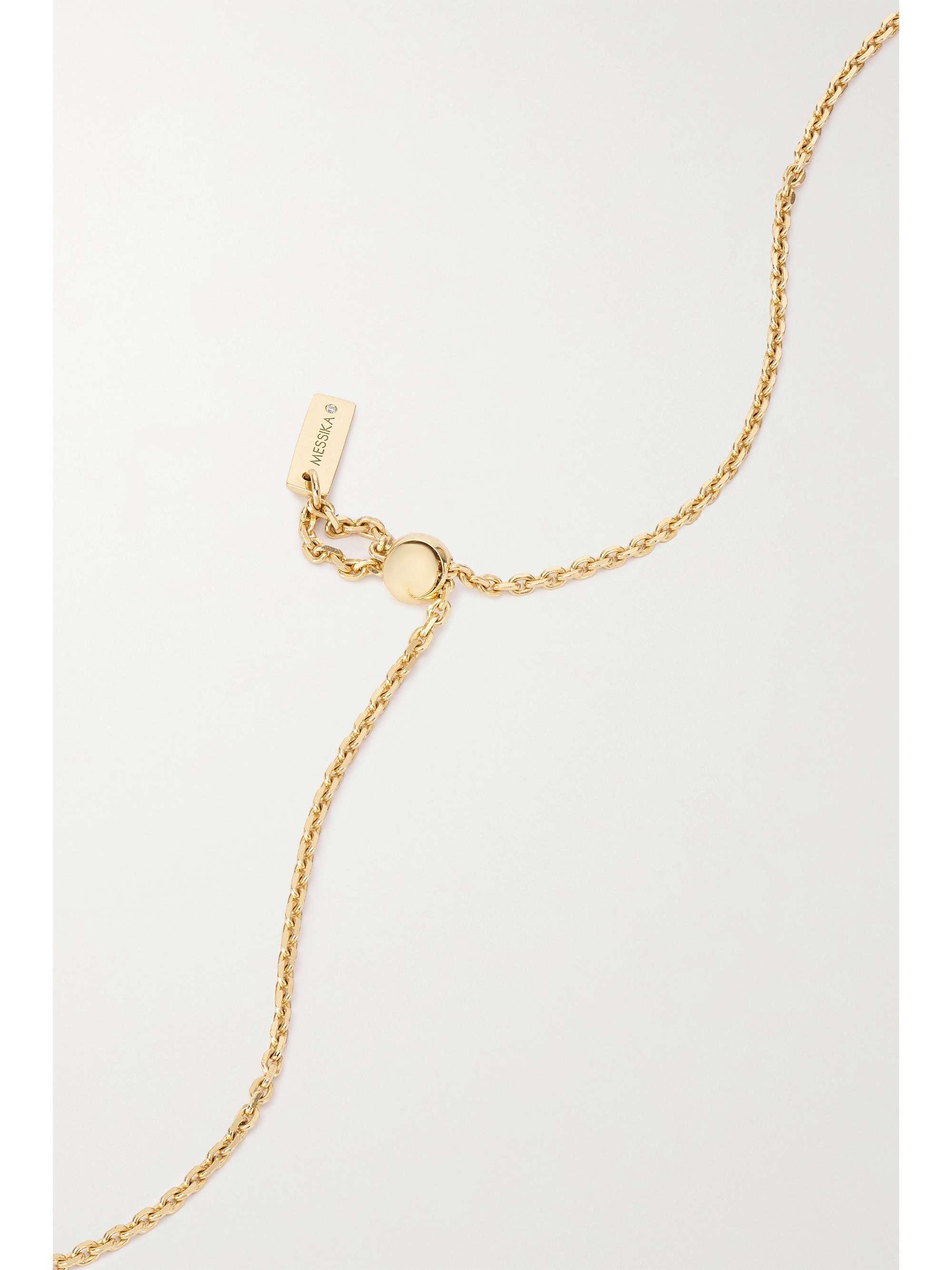 MESSIKA Lucky Move 18-karat gold, lapis lazuli and diamond necklace