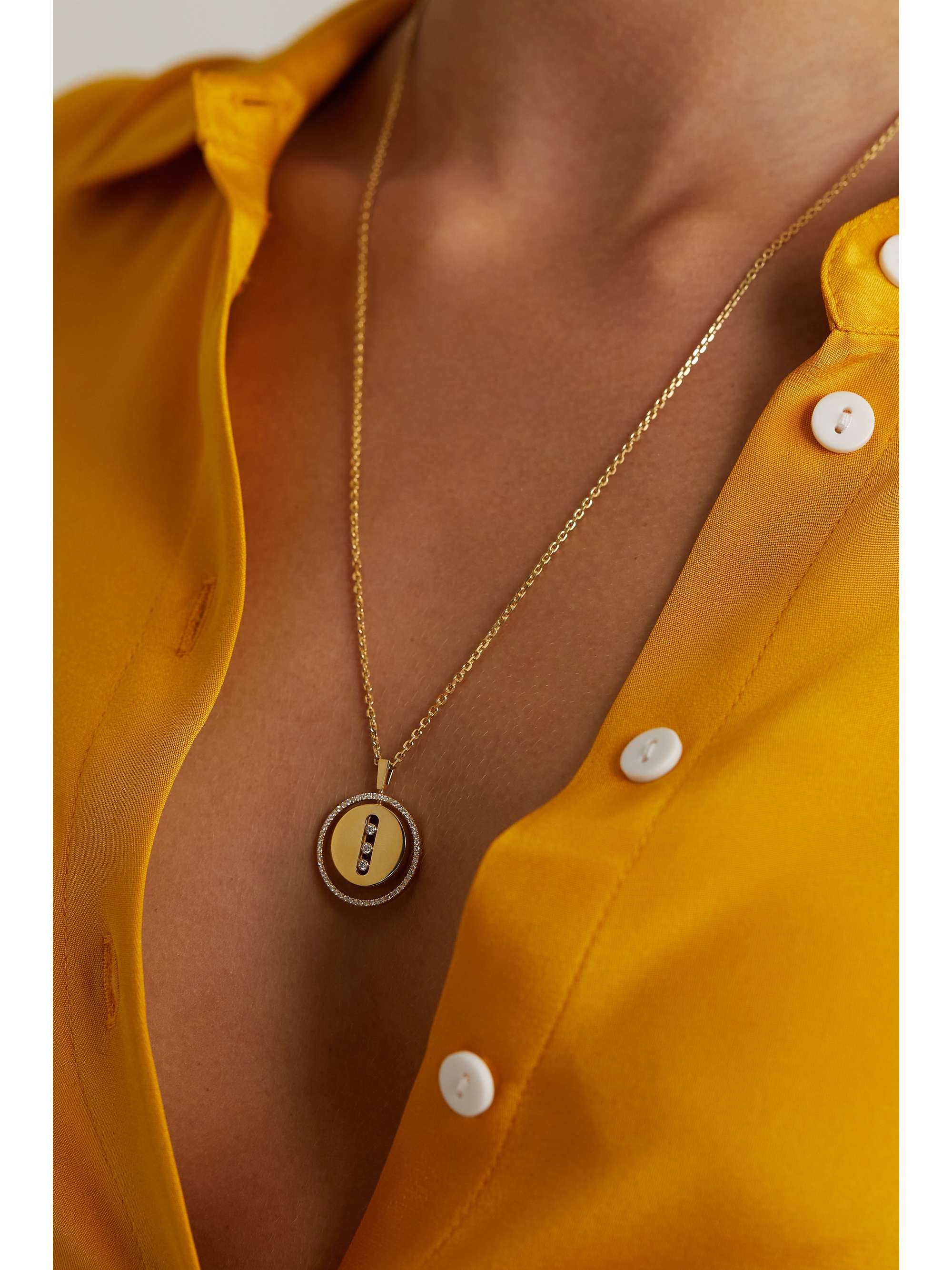 MESSIKA Lucky Move 18-karat gold diamond necklace