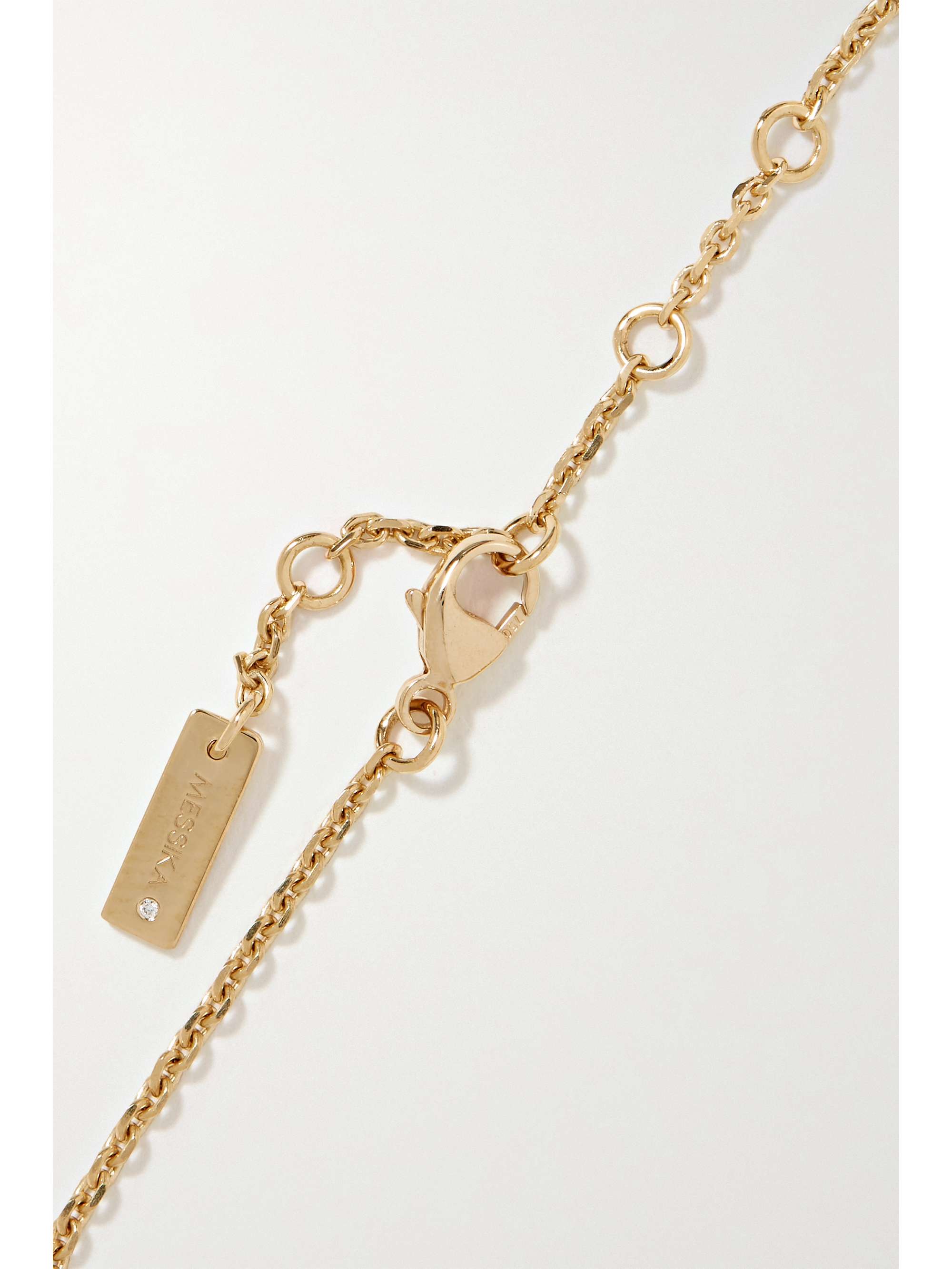 MESSIKA Lucky Move 18-karat rose gold, mother-of-pearl and diamond bracelet