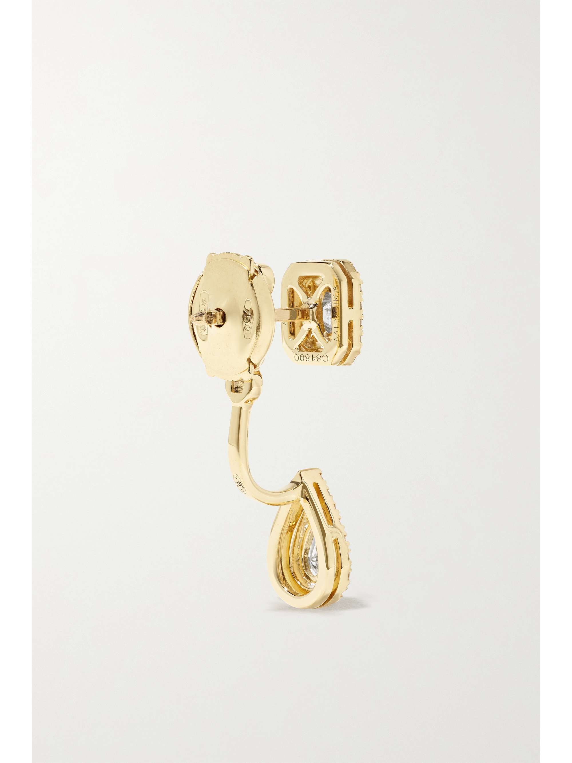 MESSIKA My Twin Toi & Moi 18-karat gold diamond earrings